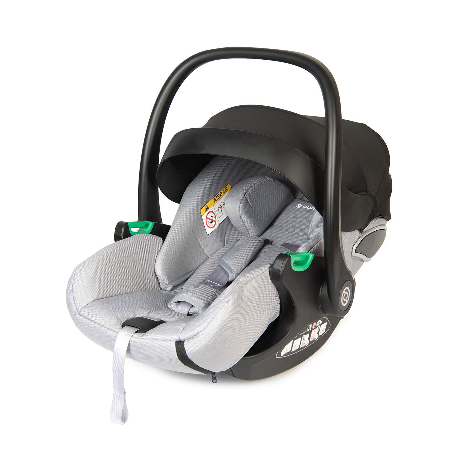 Автокресло Olsson B-Safe Grey 0+/1 (0-18 кг) серый - фото 10