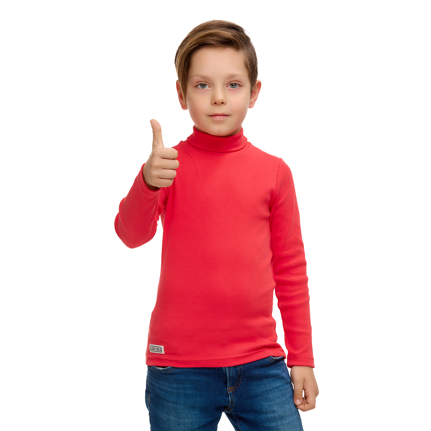 Водолазка Lucky Child 77-11/коралловый/0-2 - фото 14