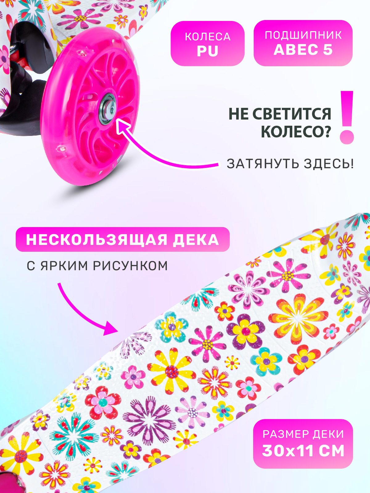 Самокат CITYRIDE трехколесный - фото 3