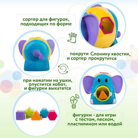 Игрушка BabyGo сортер Слоник