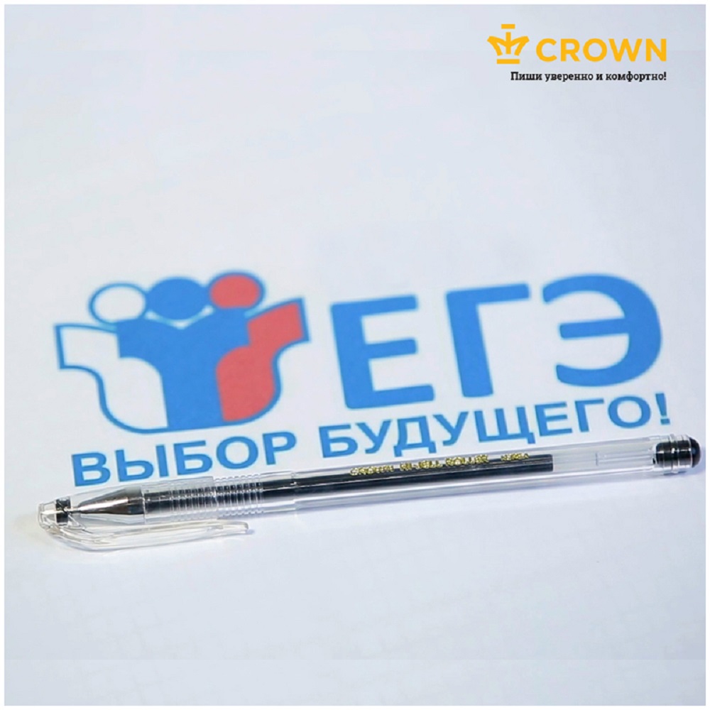 Ручка гелевая CROWN 12 шт. - фото 8