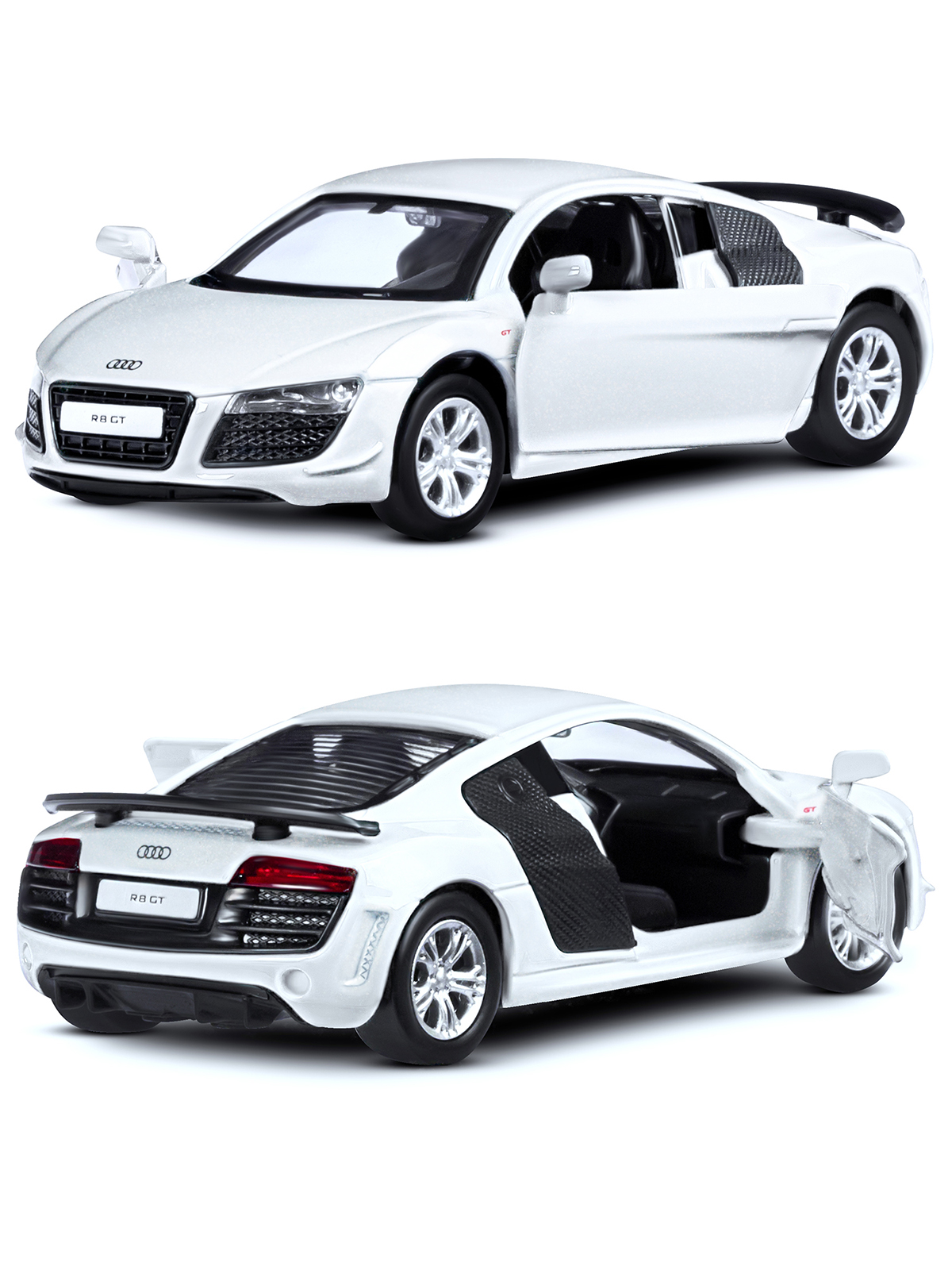 Автомобиль АВТОпанорама Audi R8 GT 1:43 JB1251264 - фото 11