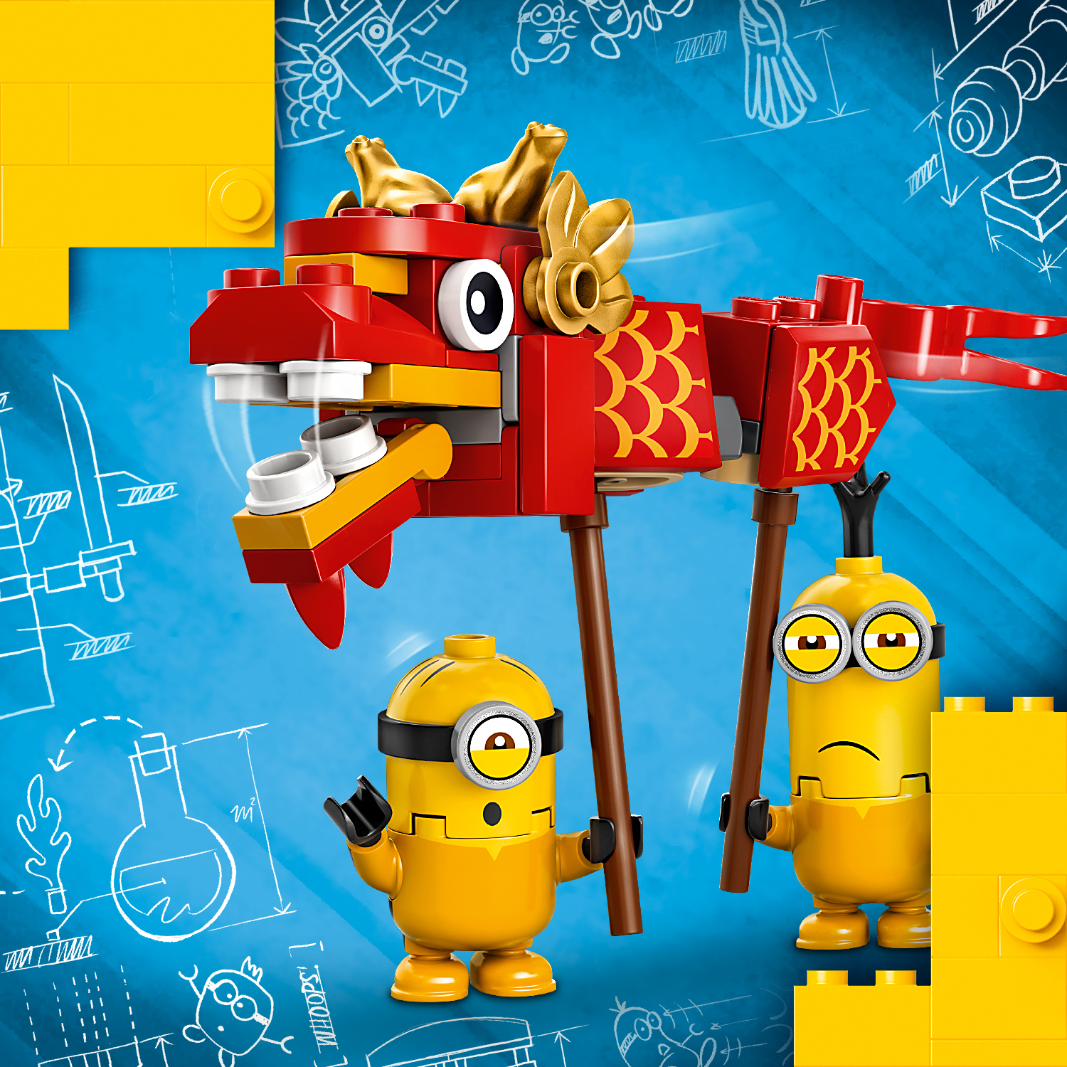 Конструктор LEGO Minions Бойцы кунг-фу блочный - фото 7