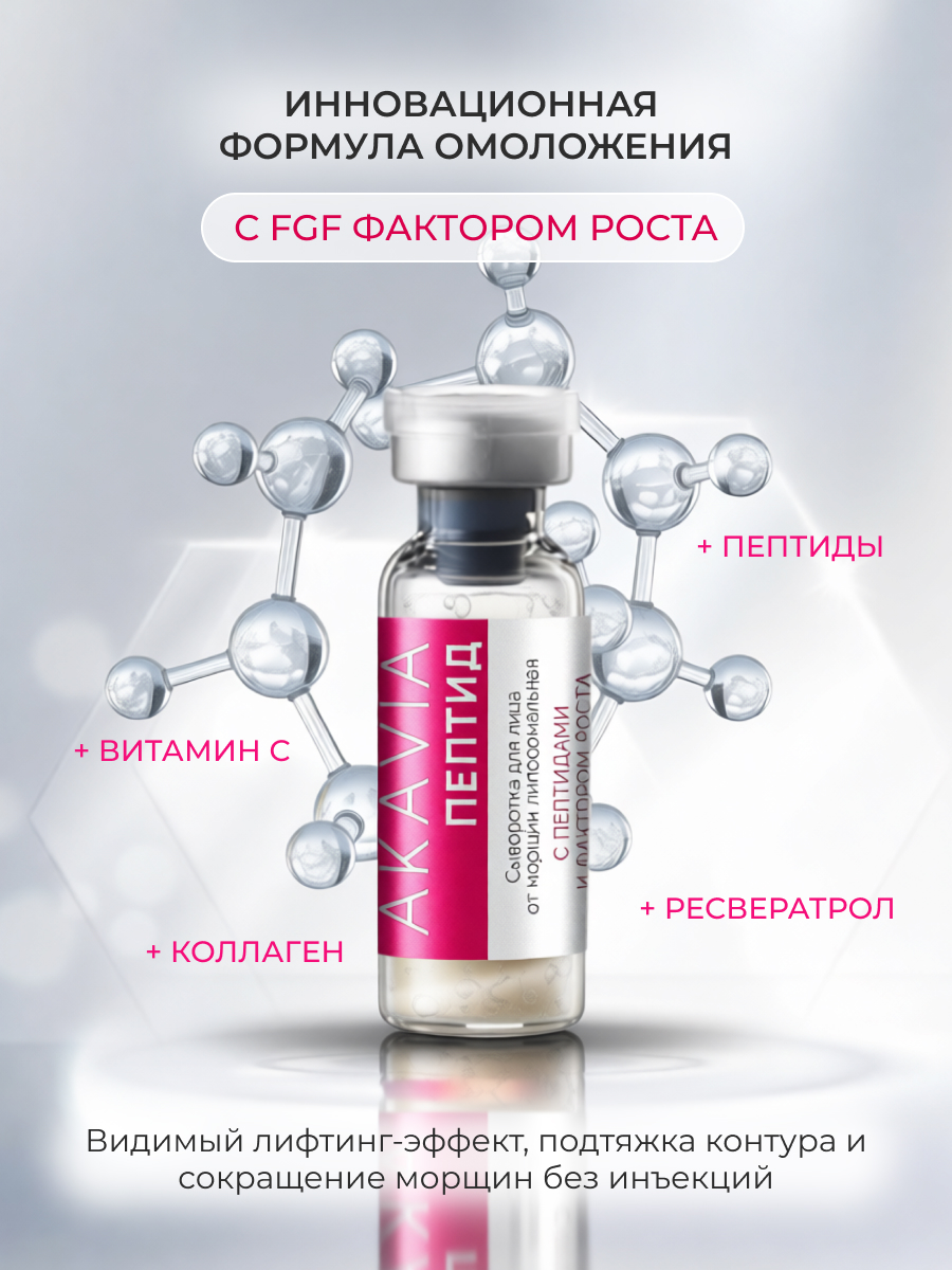 Сыворотка АКАВИЯ От морщин с фактором роста - фото 7