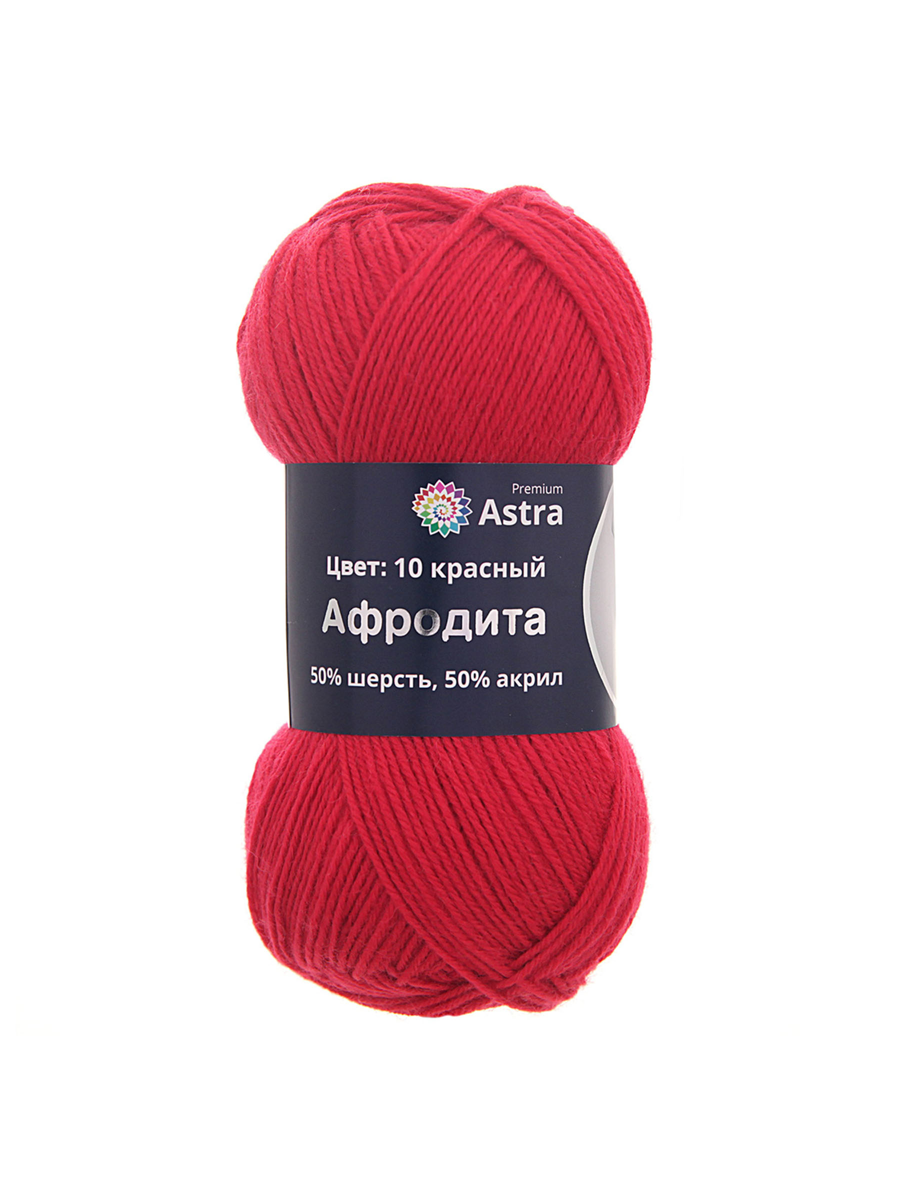Пряжа Astra Premium Афродита полушерстяная 100 г 250 м 01 10 красный 3 мотка - фото 6