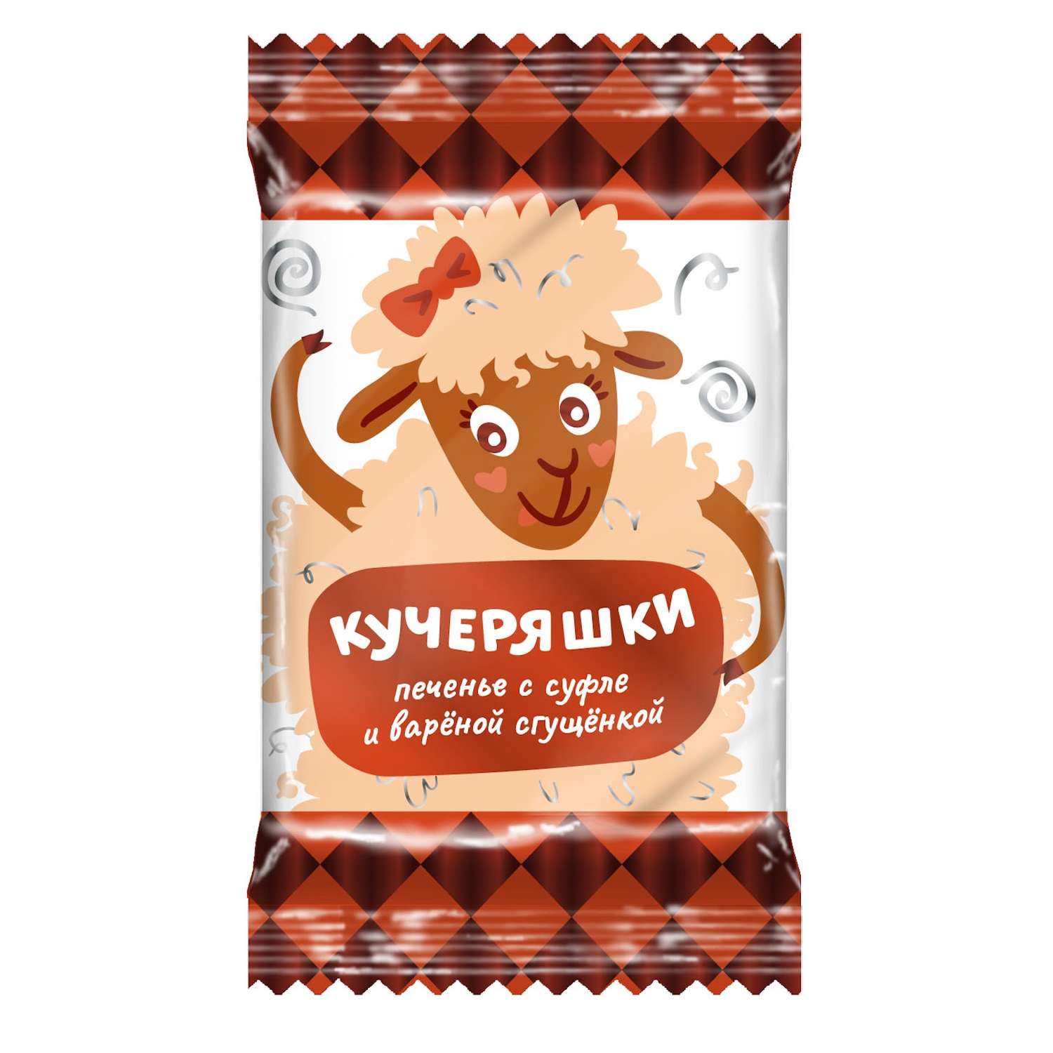 Печенье глазированное Дымка Кучеряшки суфле-вареная сгущенка 63г - фото 1