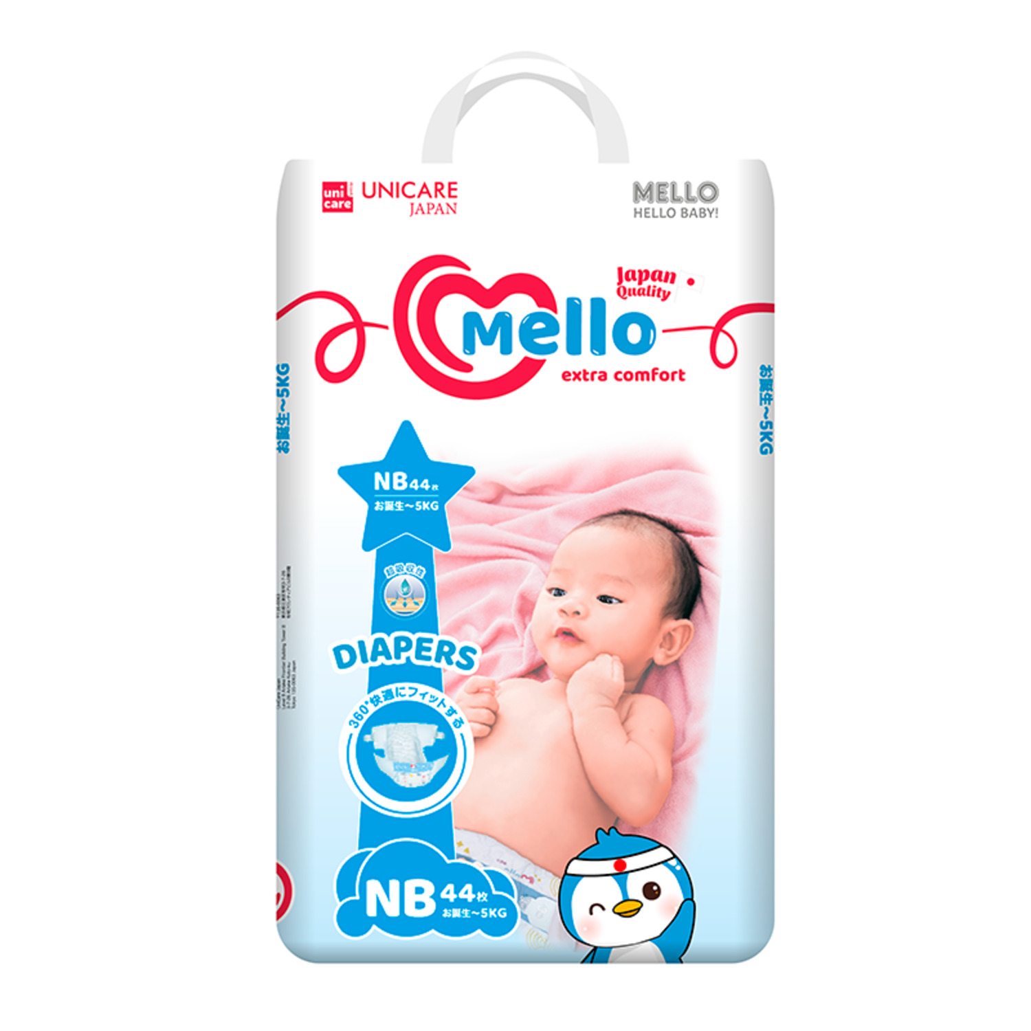 Подгузники MELLO Comfort 1 (5 кг) 44 шт. - фото 1