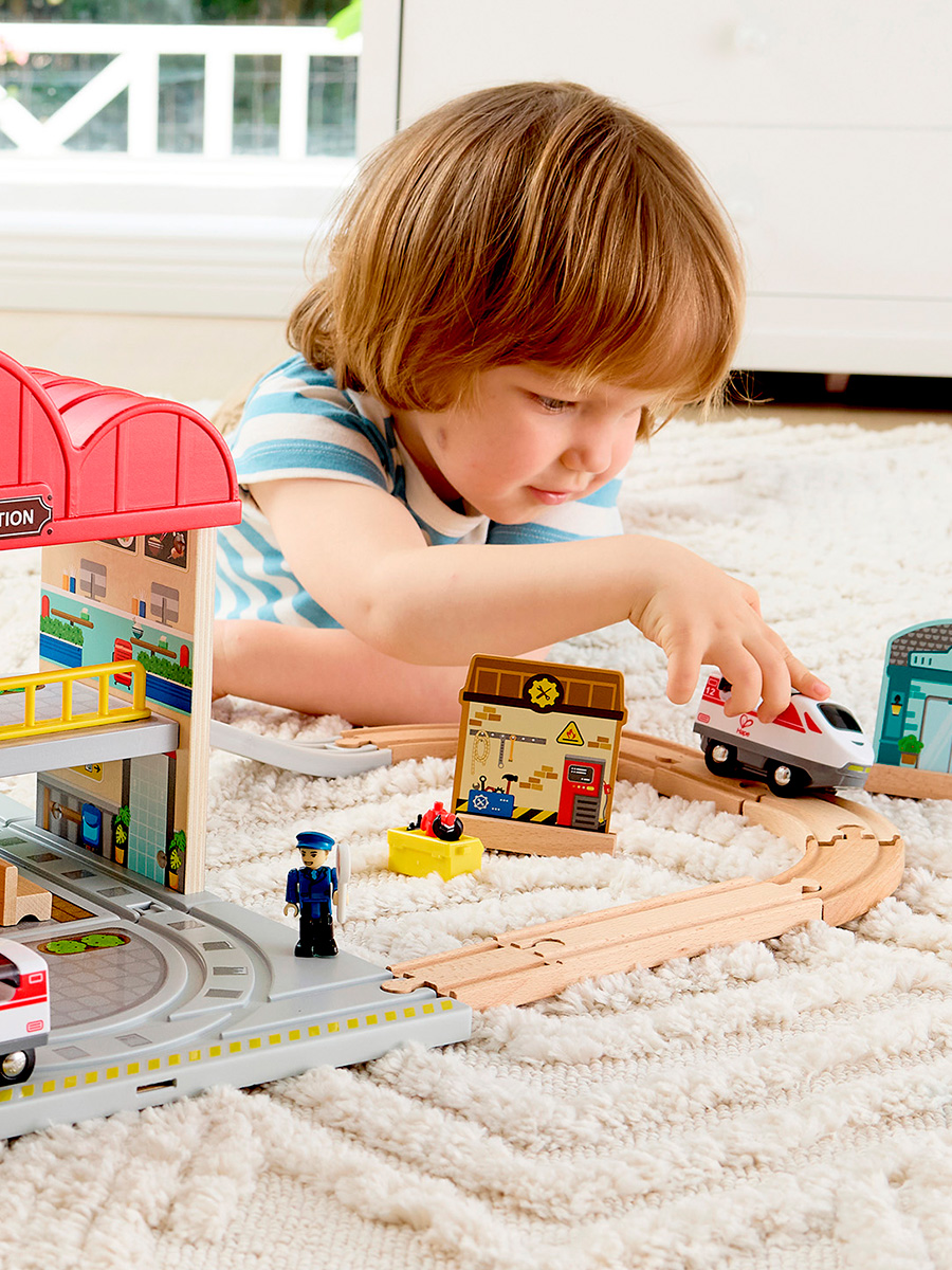 Набор железнодорожный Hape E3877_HP - фото 3