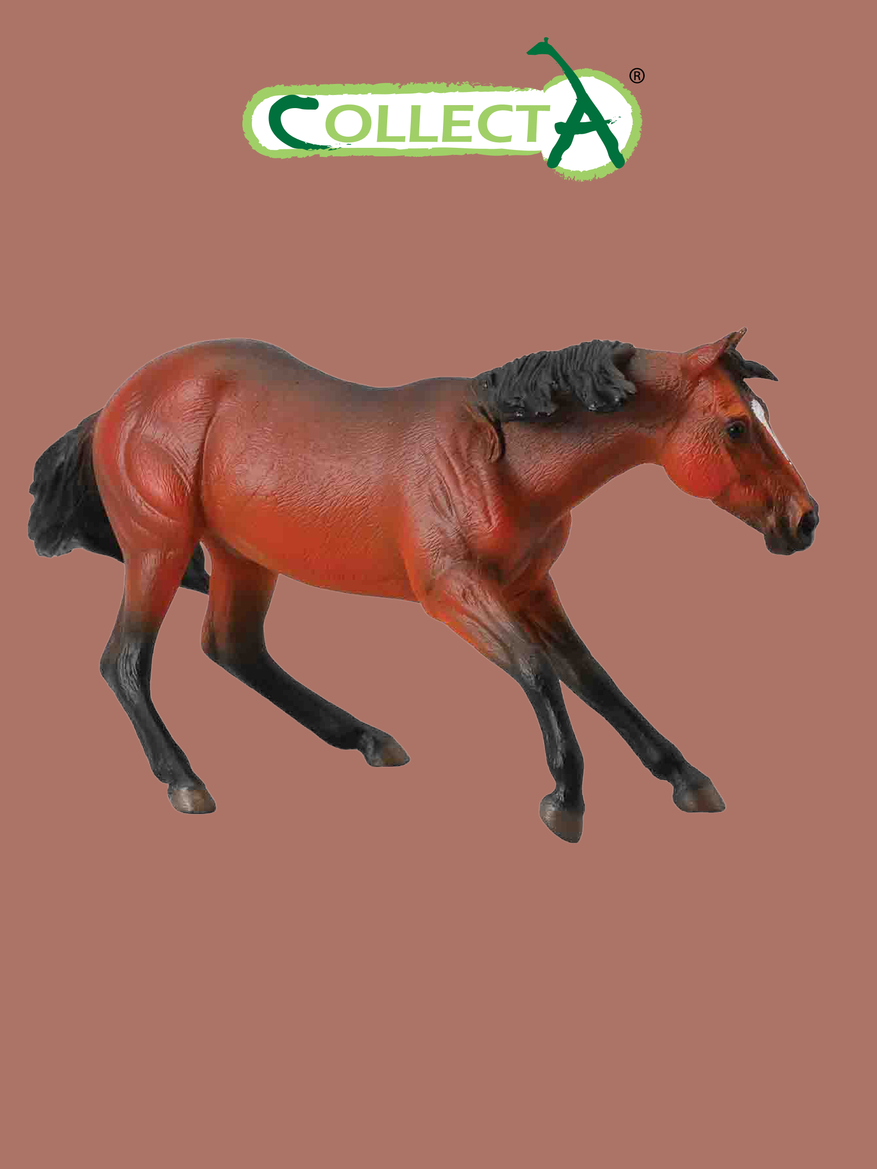 Изображение товара Фигурка Collecta Лошадь Квартерхорс гнедой большая коллекционная модель