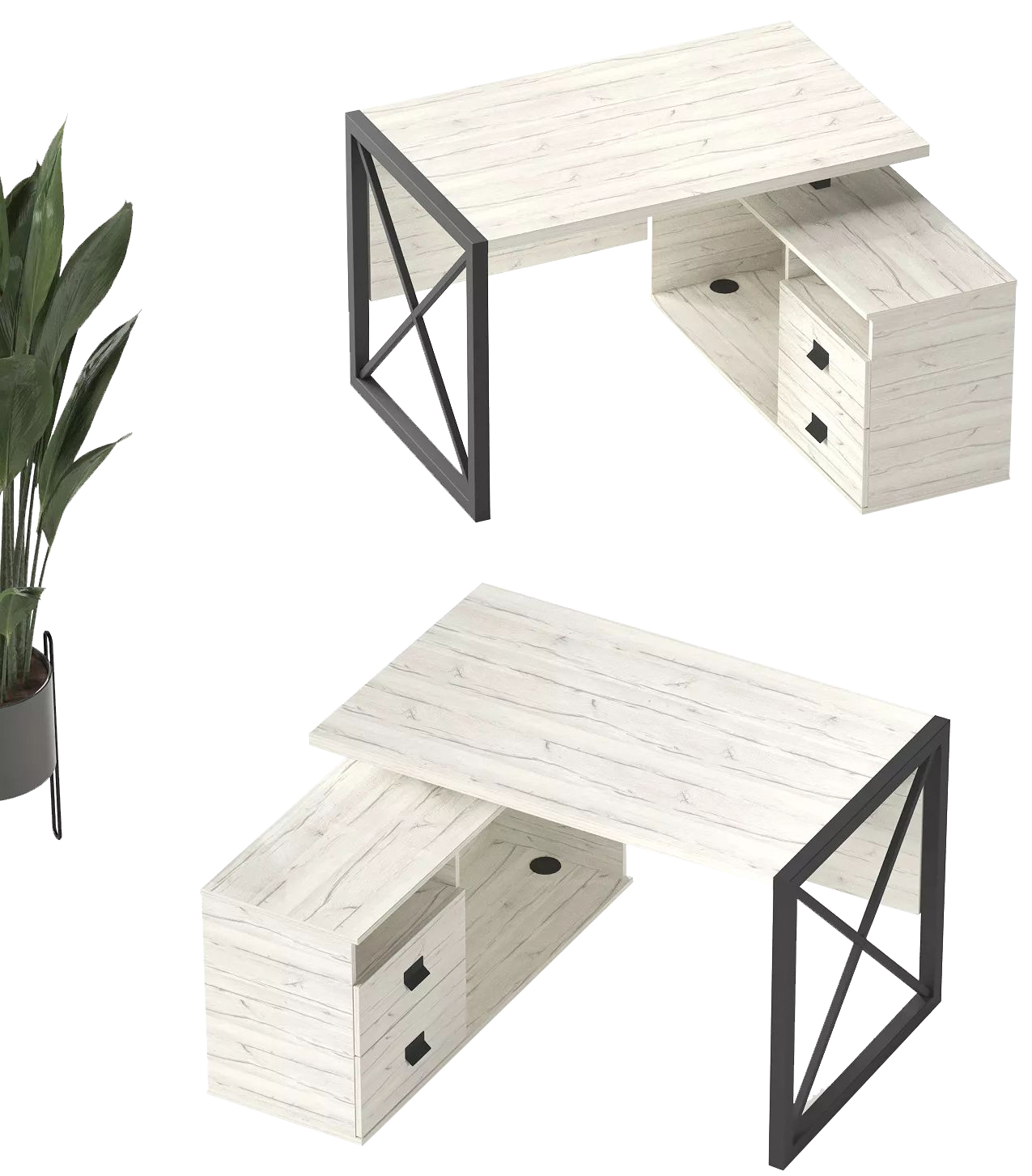 Письменный стол КАЛИФОРНИЯ МЕБЕЛЬ Хардвиг 1200 - фото 10