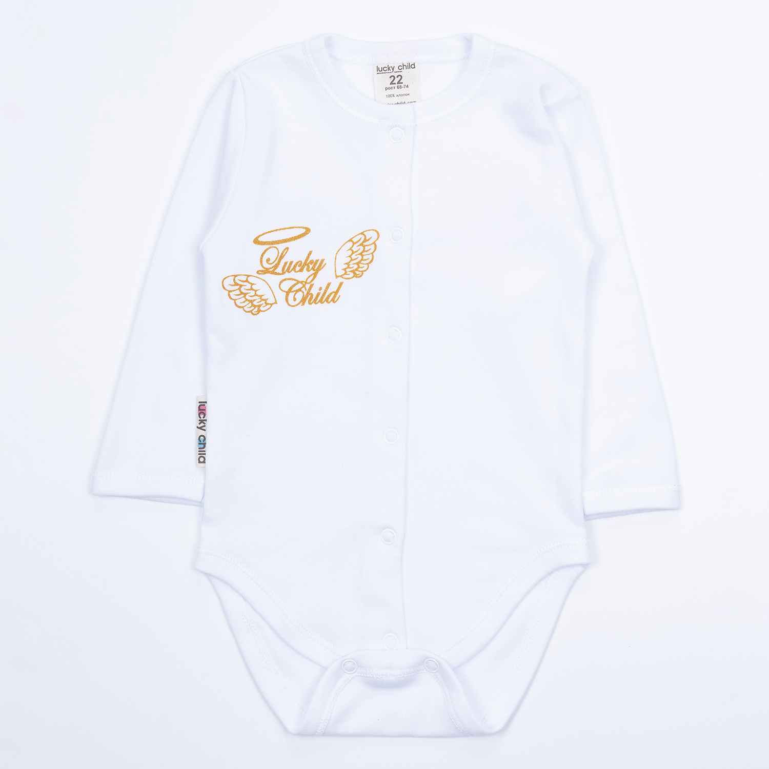 Боди Lucky Child 17-6 белый/0-2 - фото 9