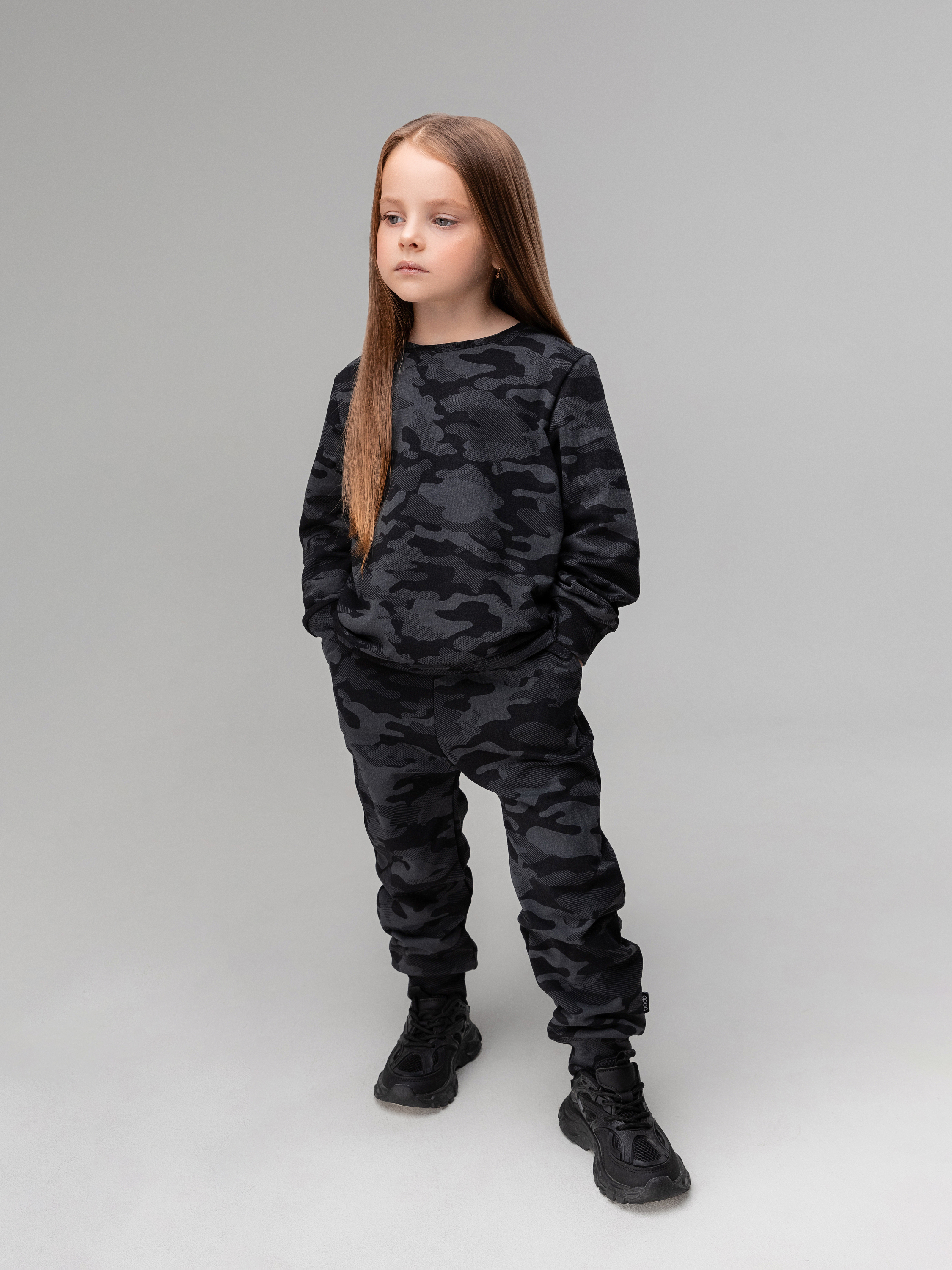 Свитшот и брюки Bodo 11-321МU_серый камуфляж - фото 3