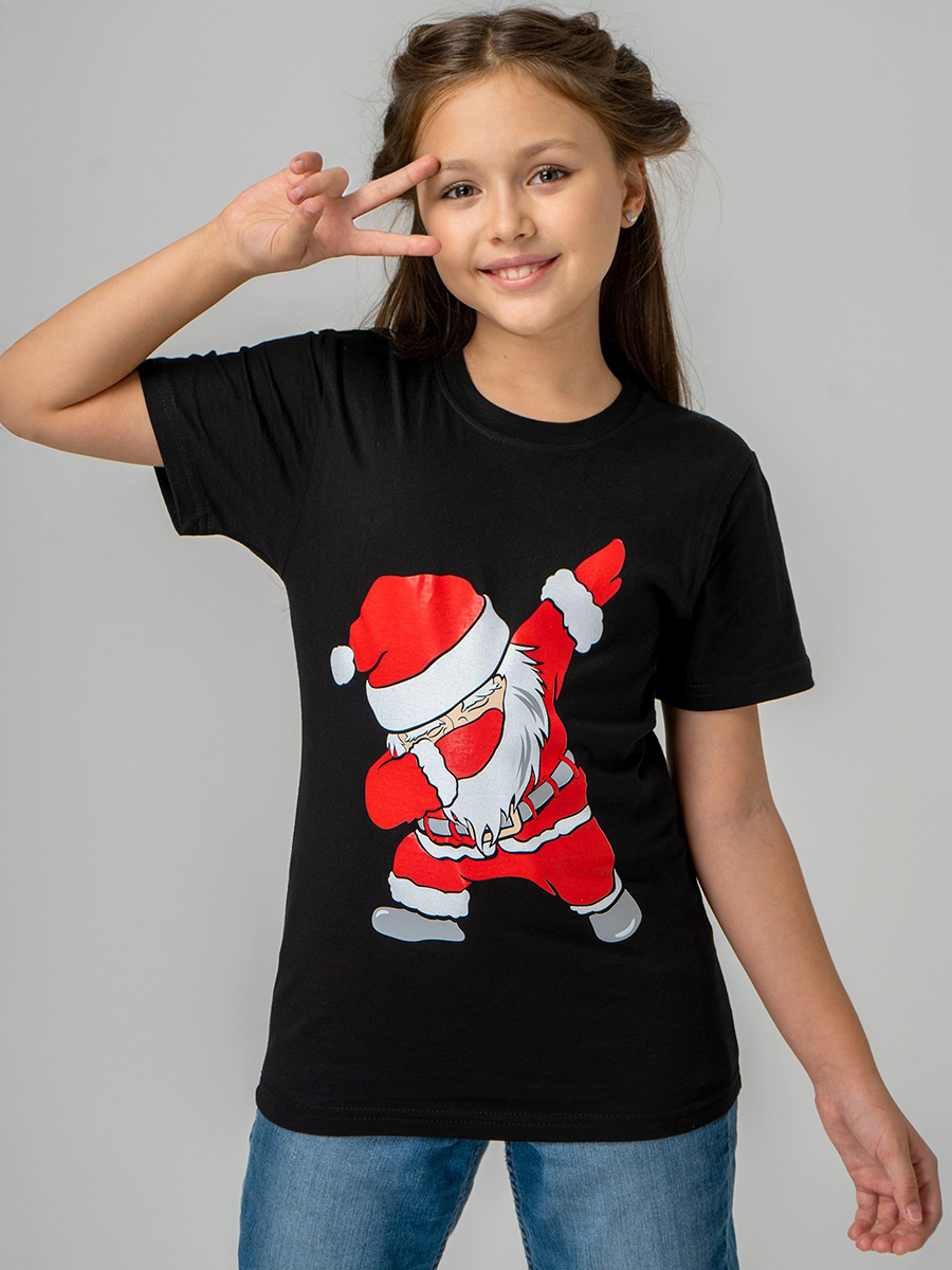 Футболка HappyFox HF55011Msanta.черный - фото 1