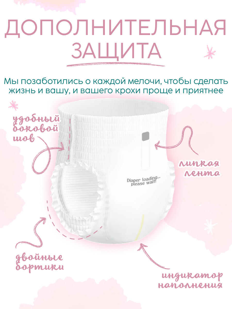 Трусики MARABU для новорожденных M 42 шт. - фото 6