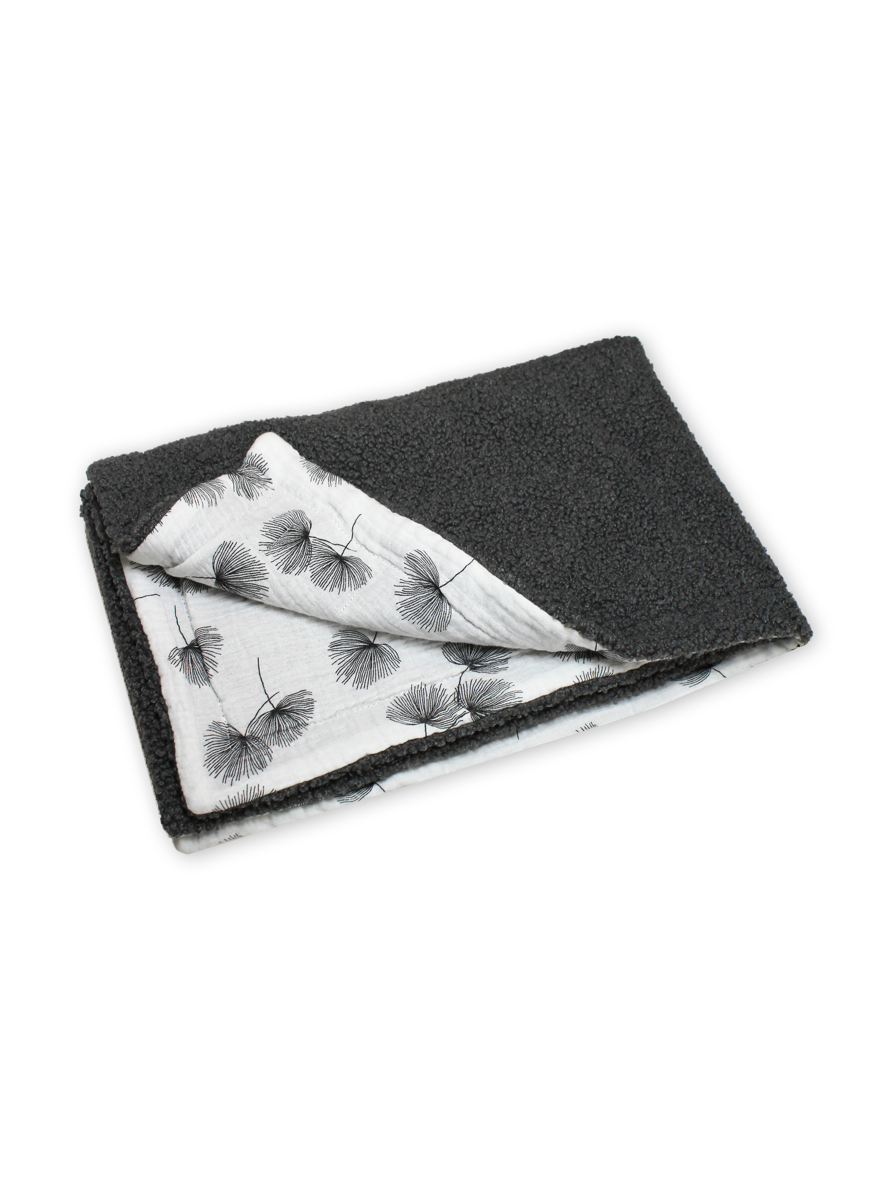 Плед RinaAmari Серый 100 x 75 см хлопок - фото 2