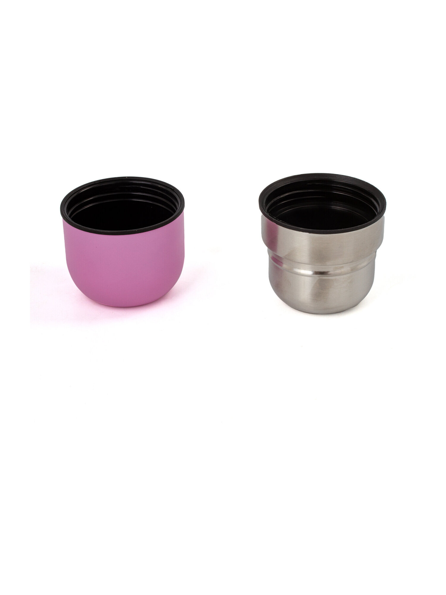 Термос Лайма классический с узким горлом 2 чашки 0.5 л нержавеющая сталь розовый - фото 22