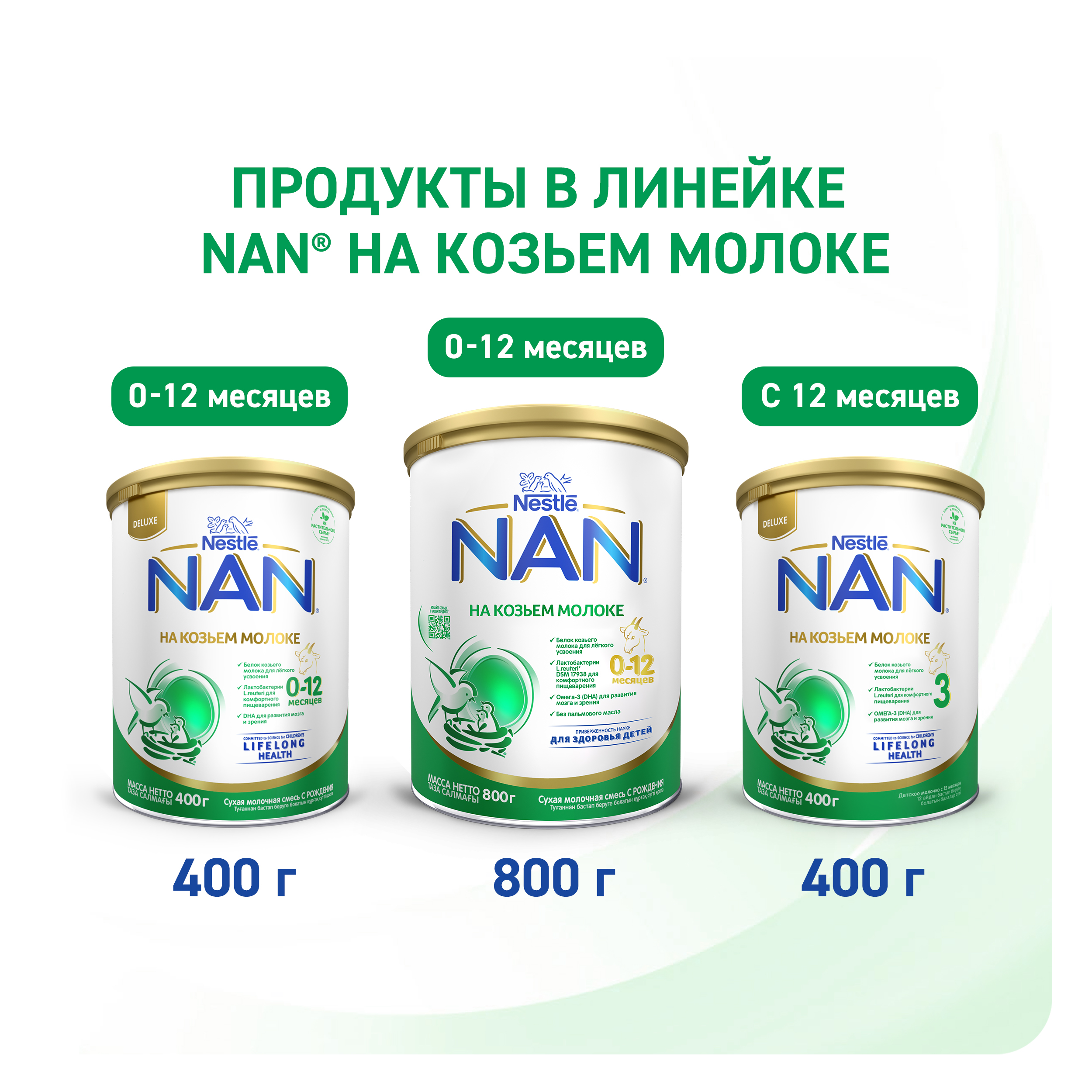 Cмесь NAN на козьем молоке 400г 0-12 мес - фото 13