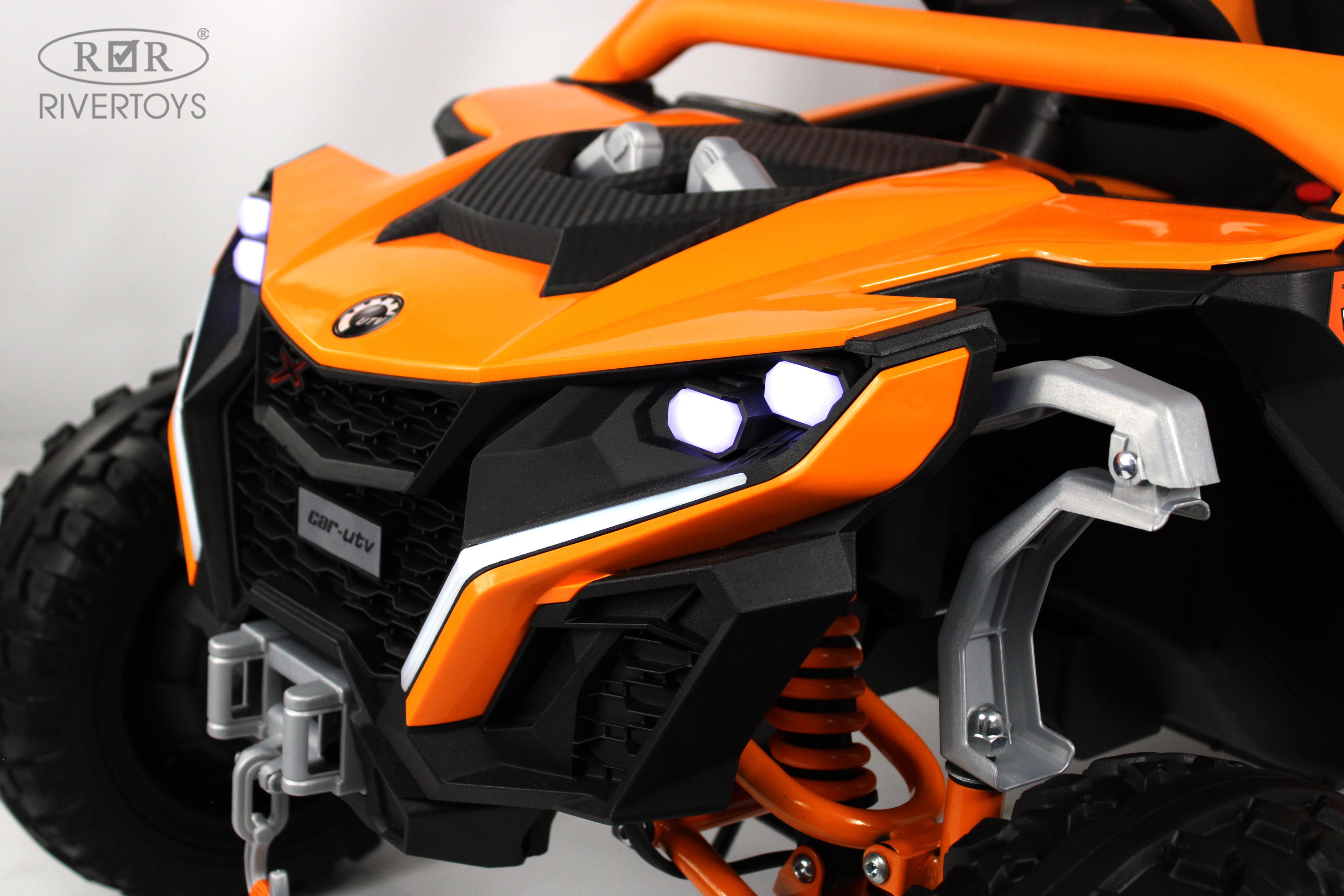 Электромобиль RIVERTOYS Z707ZZ-ORANGE С пультом ДУ - фото 8