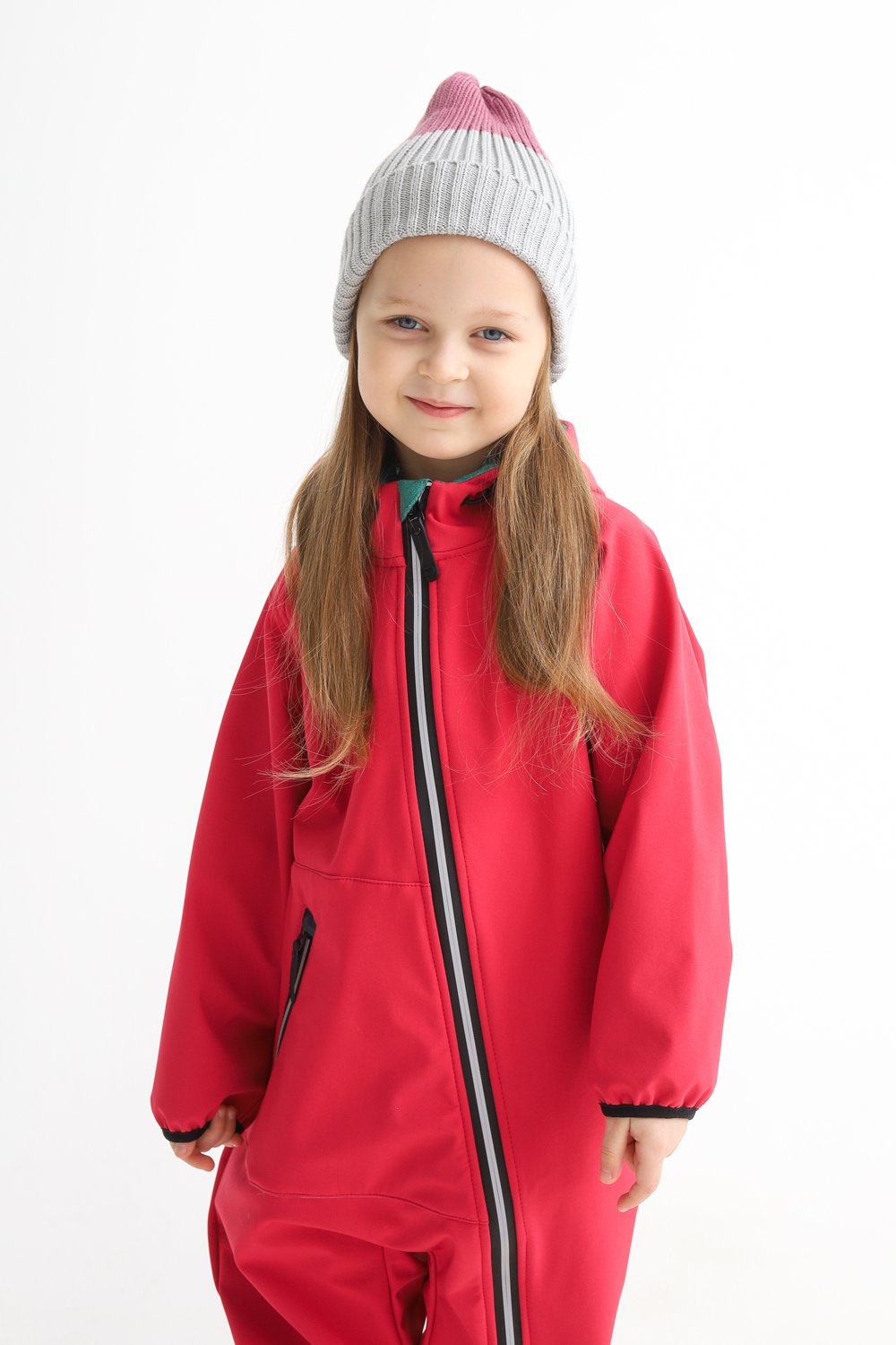 Комбинезон MINIDINO B-KOM-004/ДКомбинезон софтшелл детский Дино клубника - фото 4