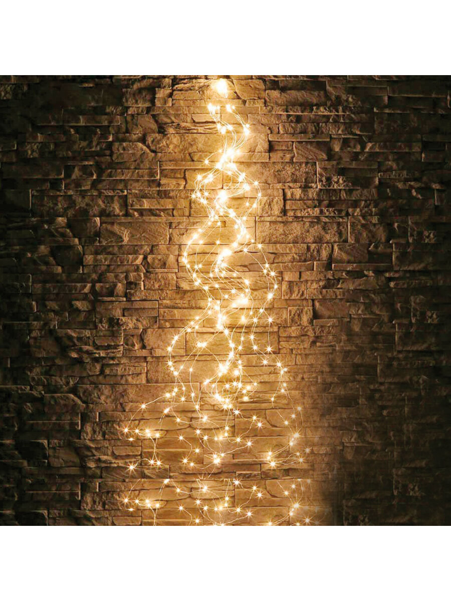 Гирлянда новогодняя Золотая сказка конский хвост уличная на дом и елку 3 м от сети светодиодная - фото 13