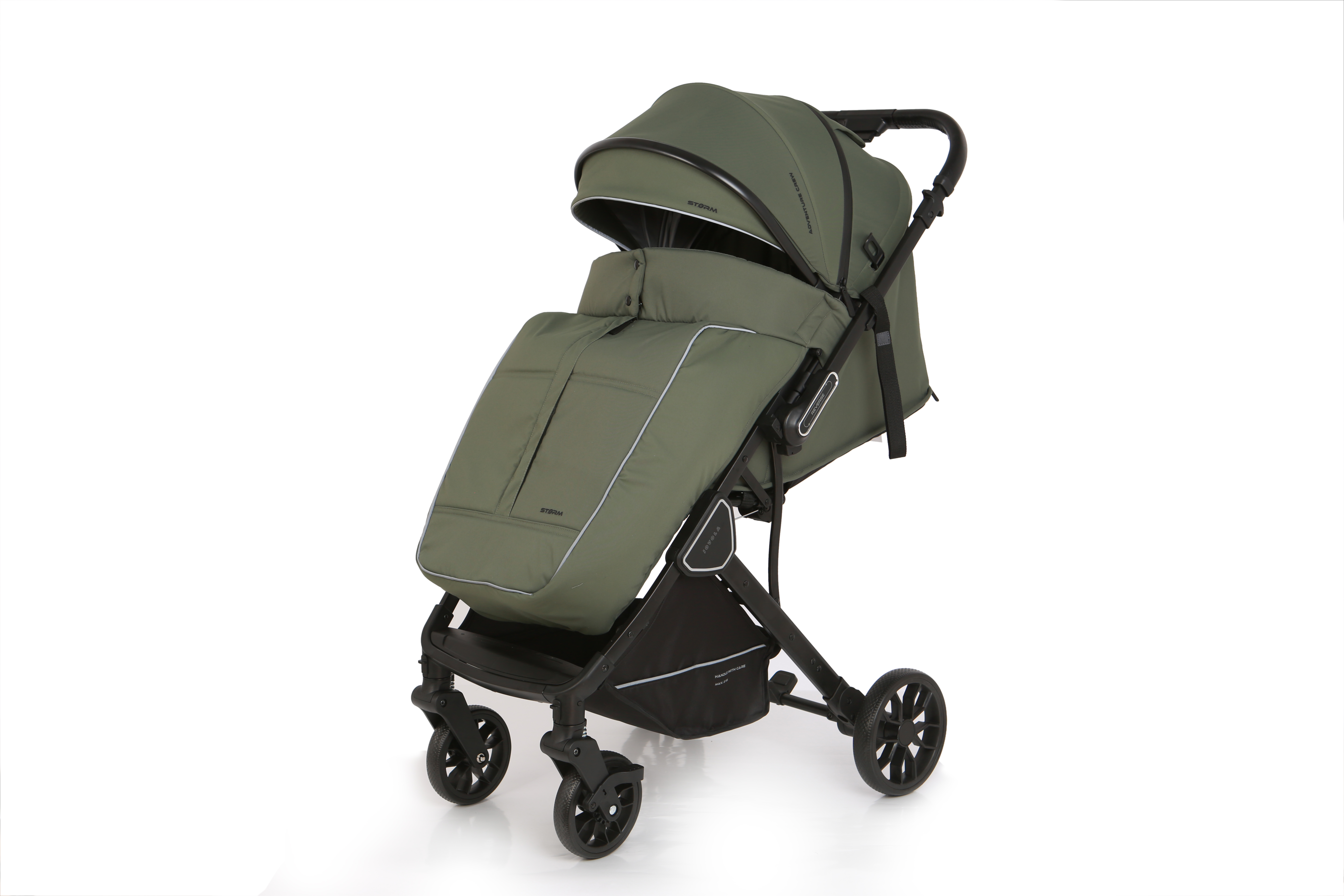 Коляска прогулочная JOVOLA Storm, зеленый - фото 2