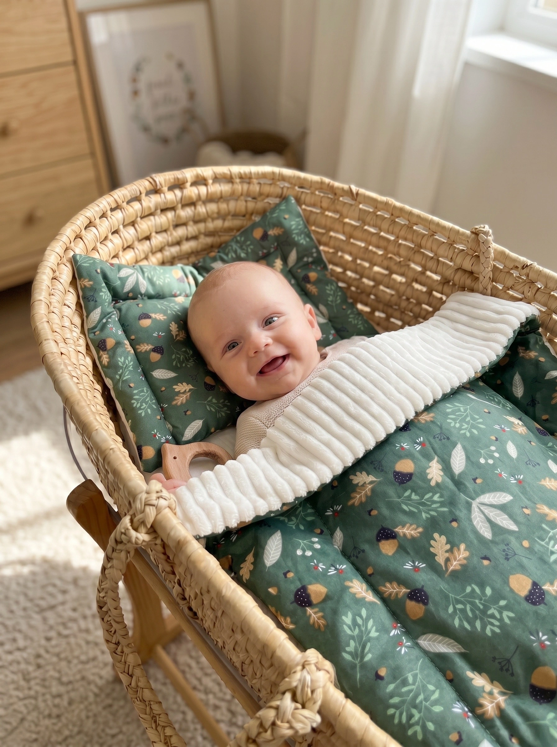 Одеяло Bambini Love желуди хлопок 73 x 88 см - фото 1