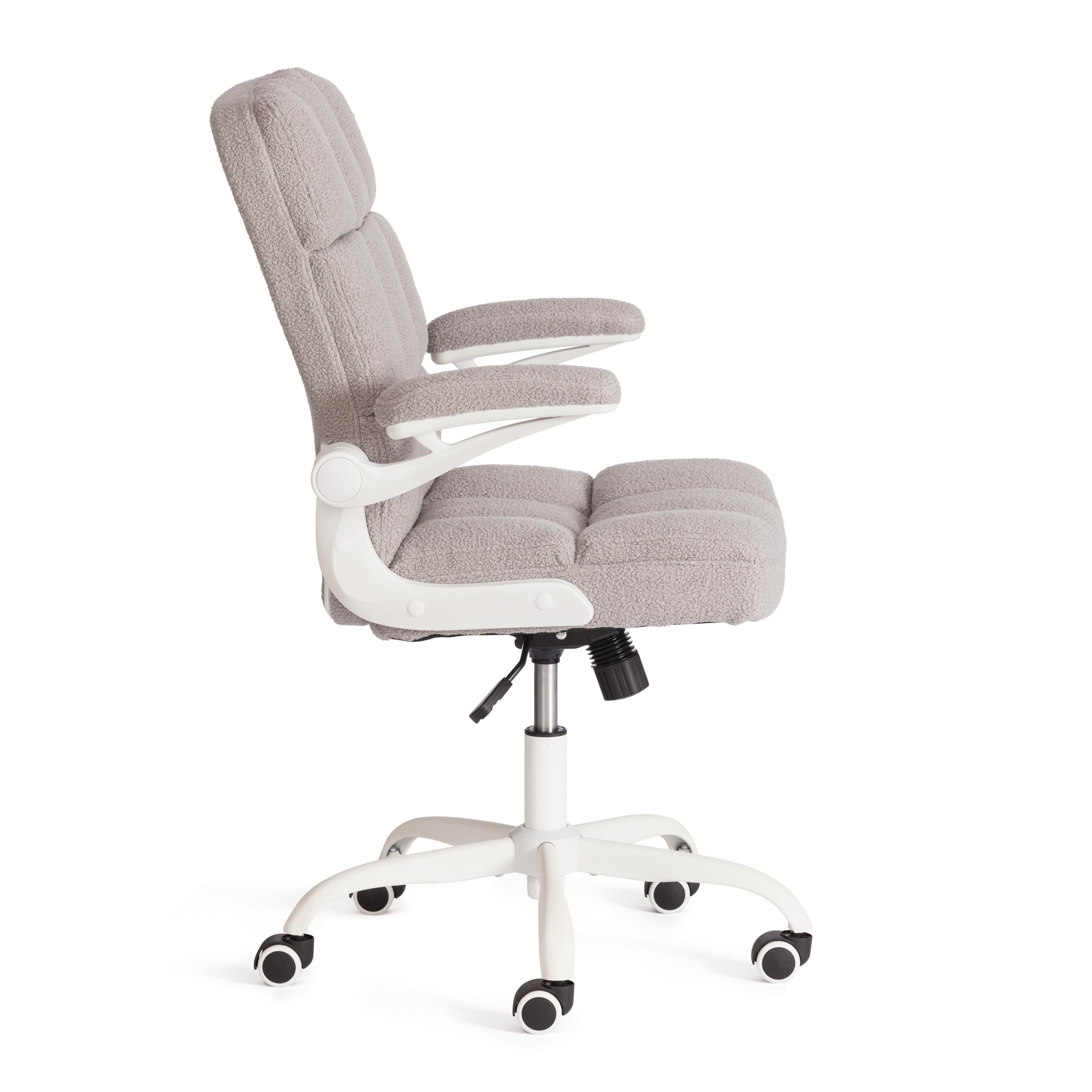 Компьютерное кресло TETCHAIR Лугано тедди светло-серый - фото 3