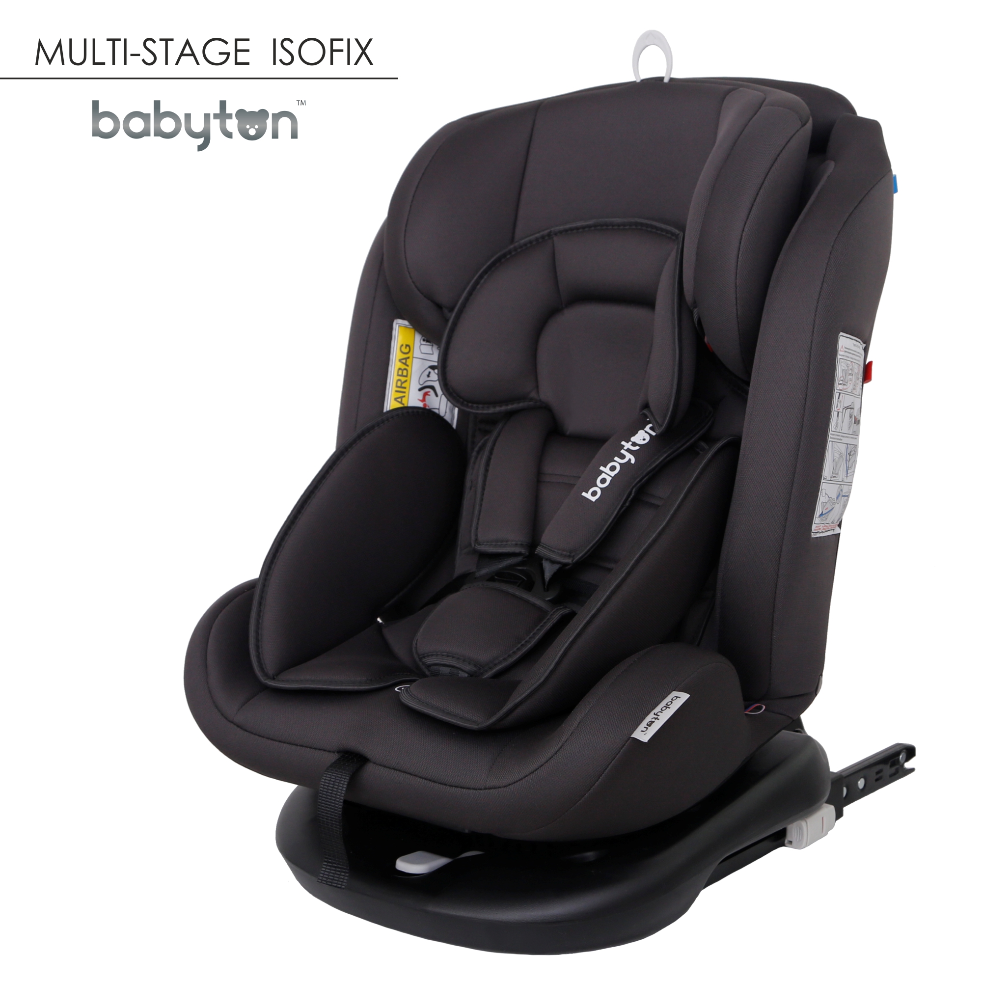 Автокресло Babyton Multi-Stage Grey Isofix 0+/1/2/3 (0-36 кг) серый - фото 32