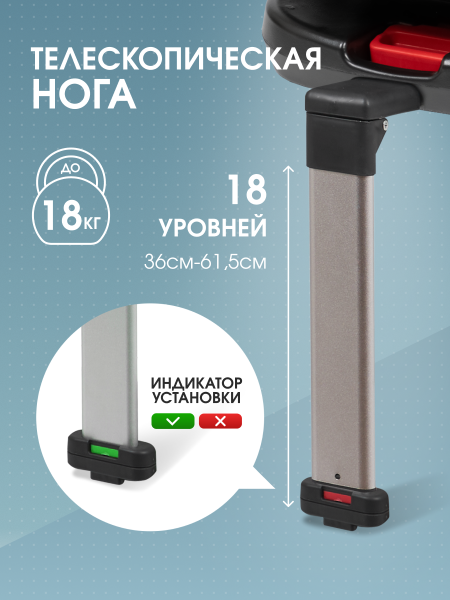Автокресло Farfello YB102A Isofix 0+/1/2/3 (0-36 кг) серый - фото 3