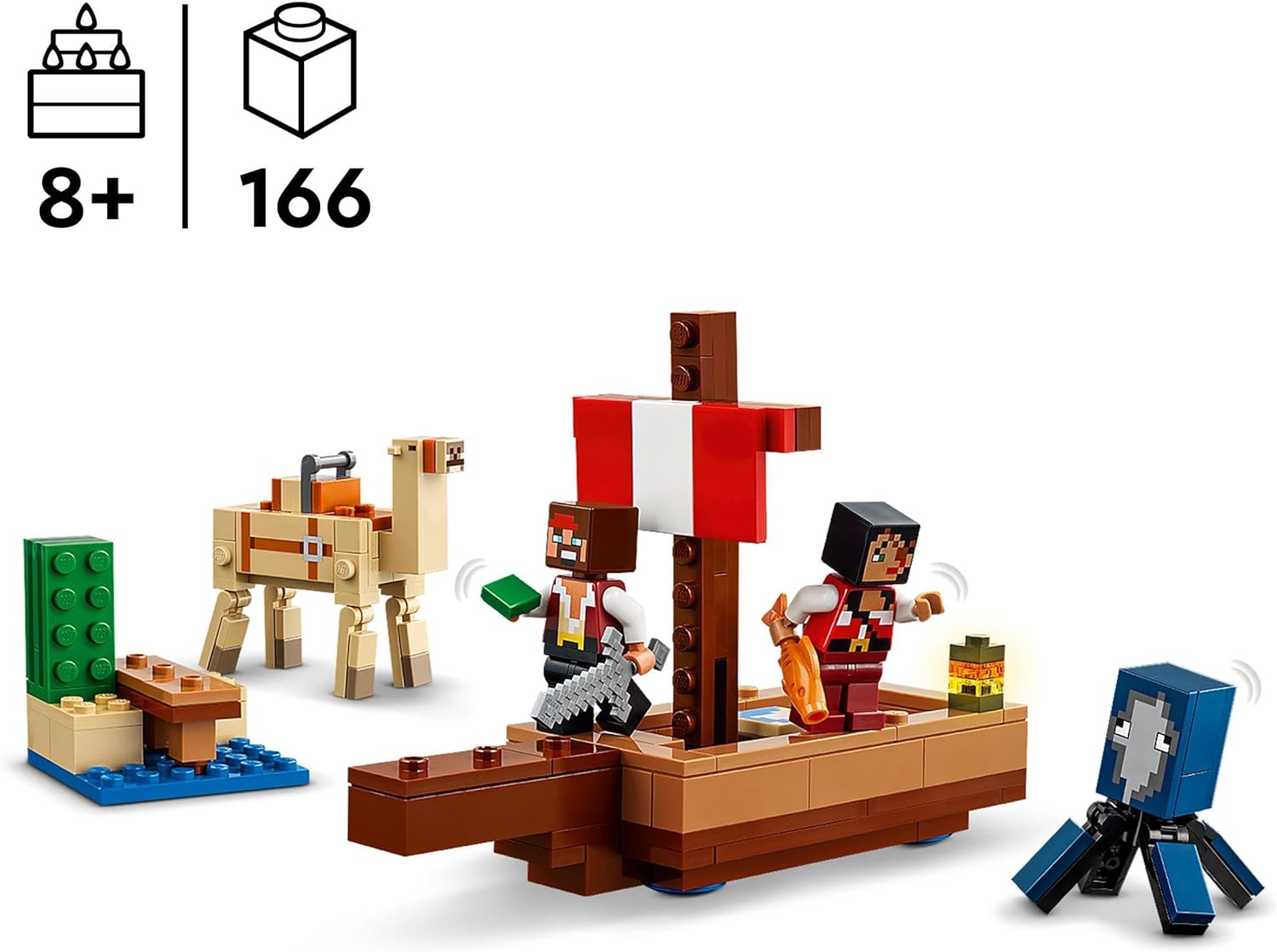 Конструктор LEGO Minecraft На пиратском корабле блочный - фото 7