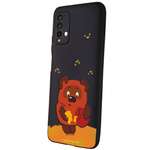 Силиконовый чехол Mcover для смартфона Xiaomi Redmi 9T Союзмультфильм Медвежонок и мед