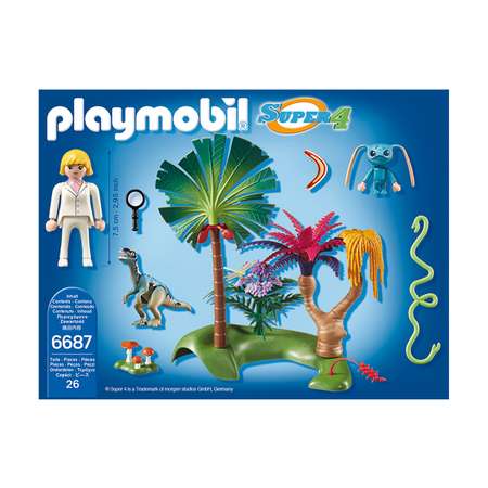 Конструктор Playmobil Супер4 Затерянный остров блочный