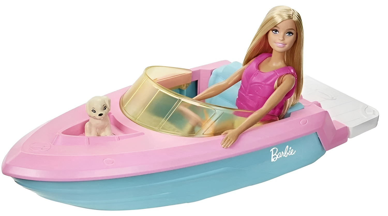 Кукла классическая Barbie в купальнике с лодкой высота 25 см GRG30 - фото 2
