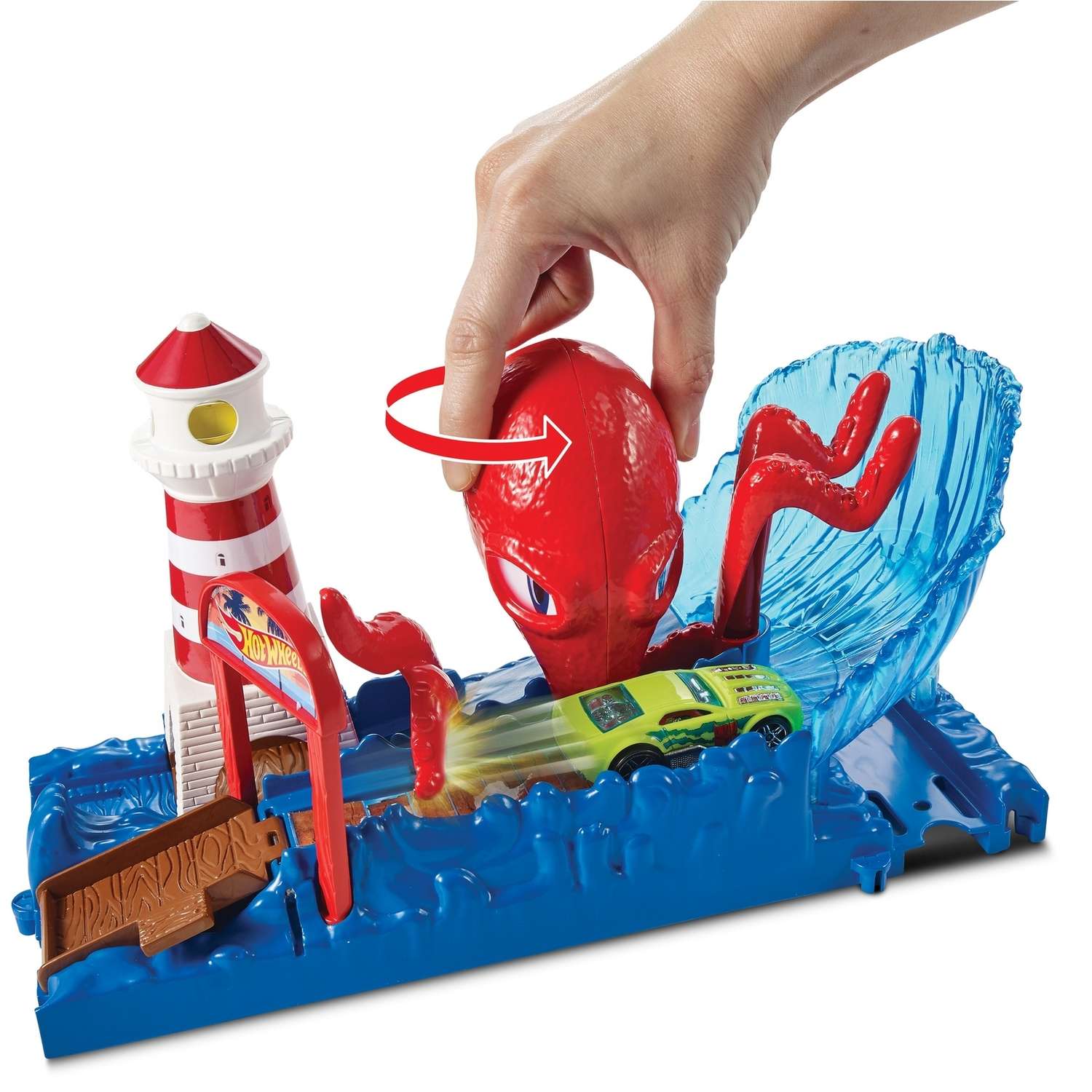 Трек Hot Wheels Атака осьминога FNB05 - фото 6