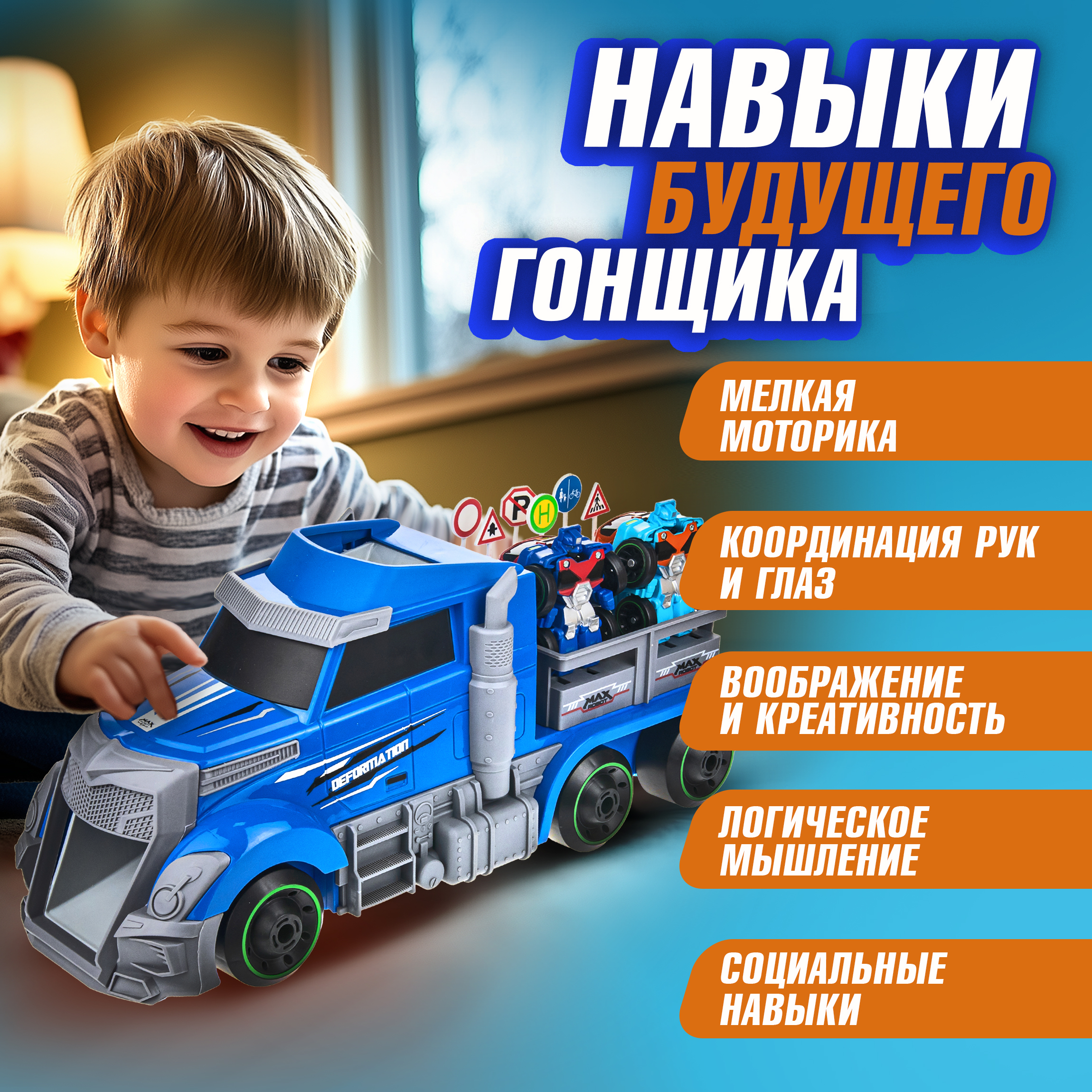 Игровой набор 1TOY Мой первый трансформер Т19436 - фото 5