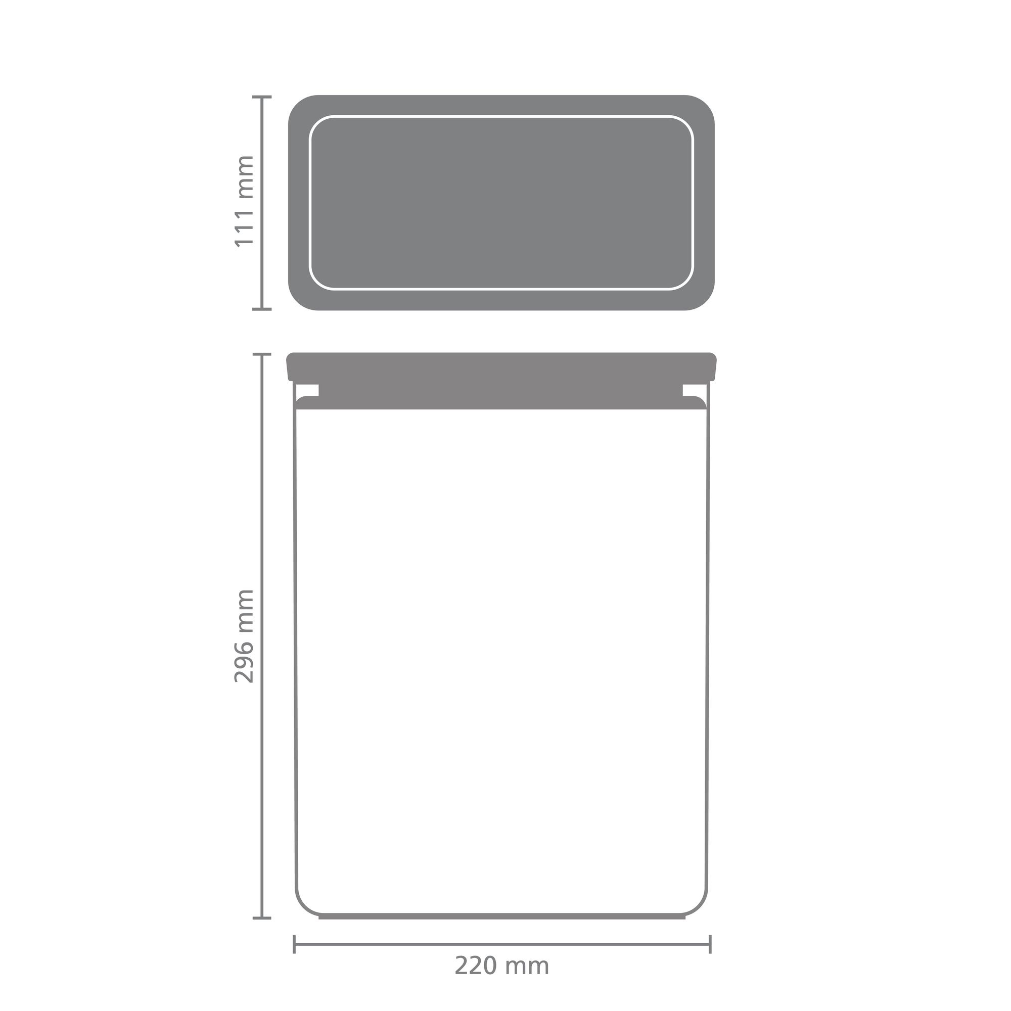 Контейнер модульный Brabantia Tasty+ 5,4л светло-серый 230684 - фото 7