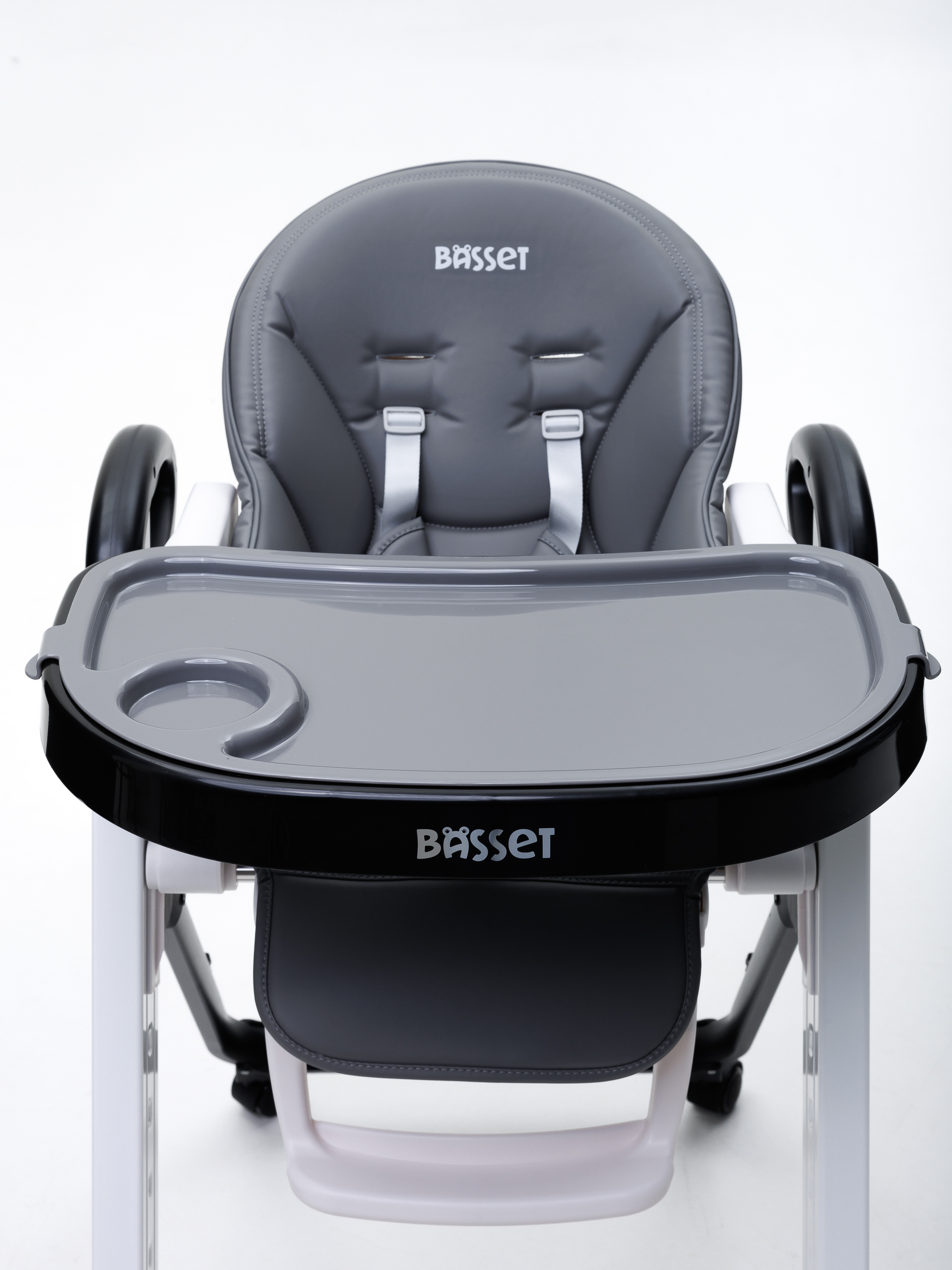 Стульчик для кормления BASSET B2 серый - фото 22
