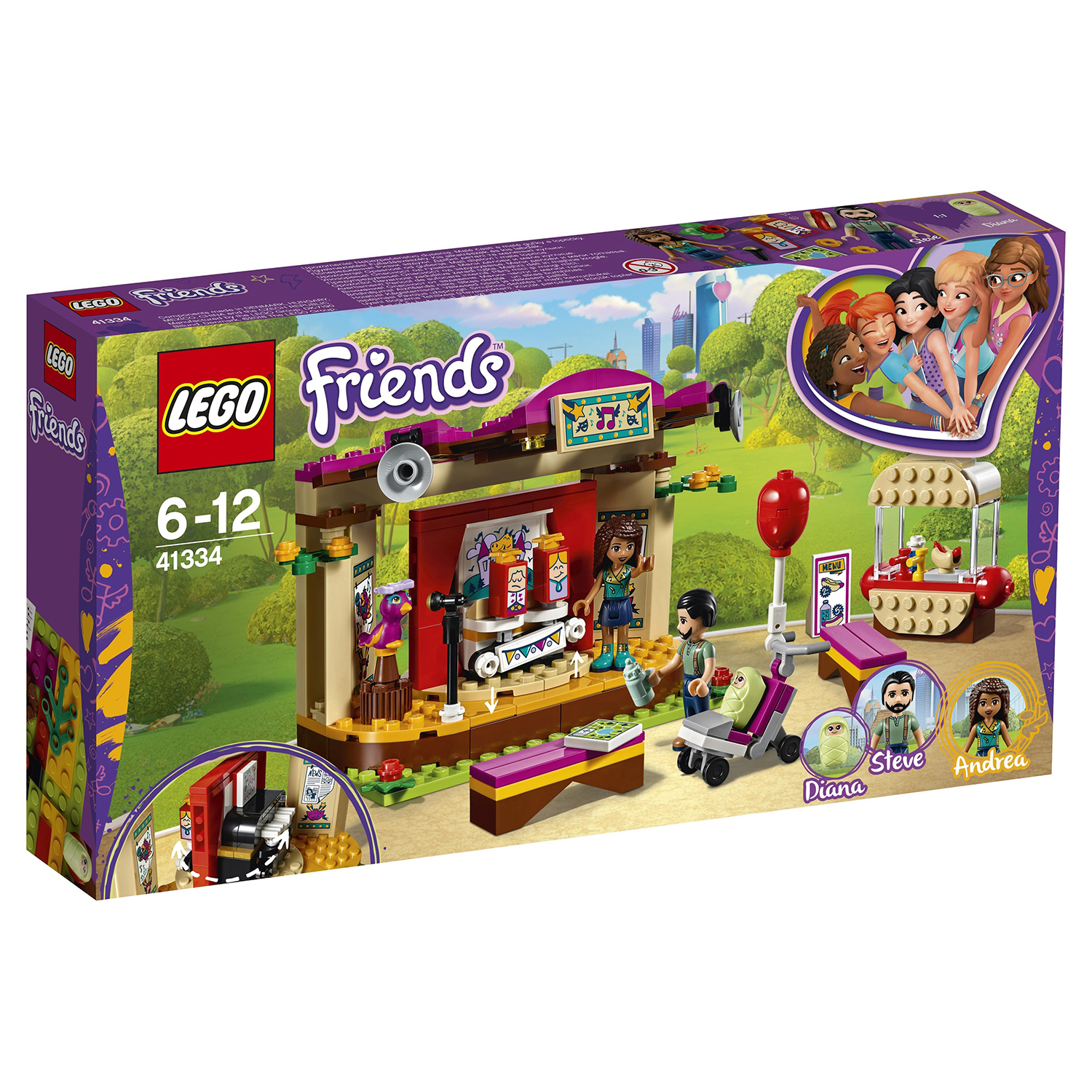 Конструктор LEGO Friends Сцена Андреа в парке - фото 2