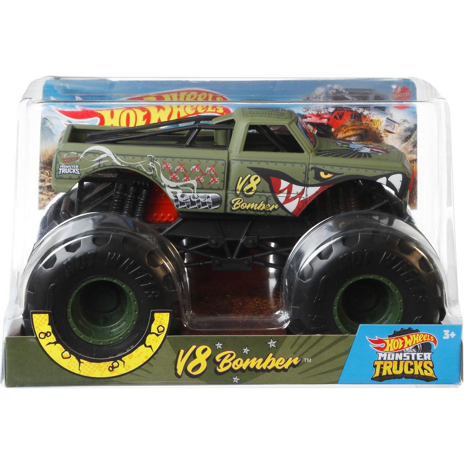 Автомобиль Hot Wheels Monster Tracks 1:24 FYJ83/GWL16 - фото 2