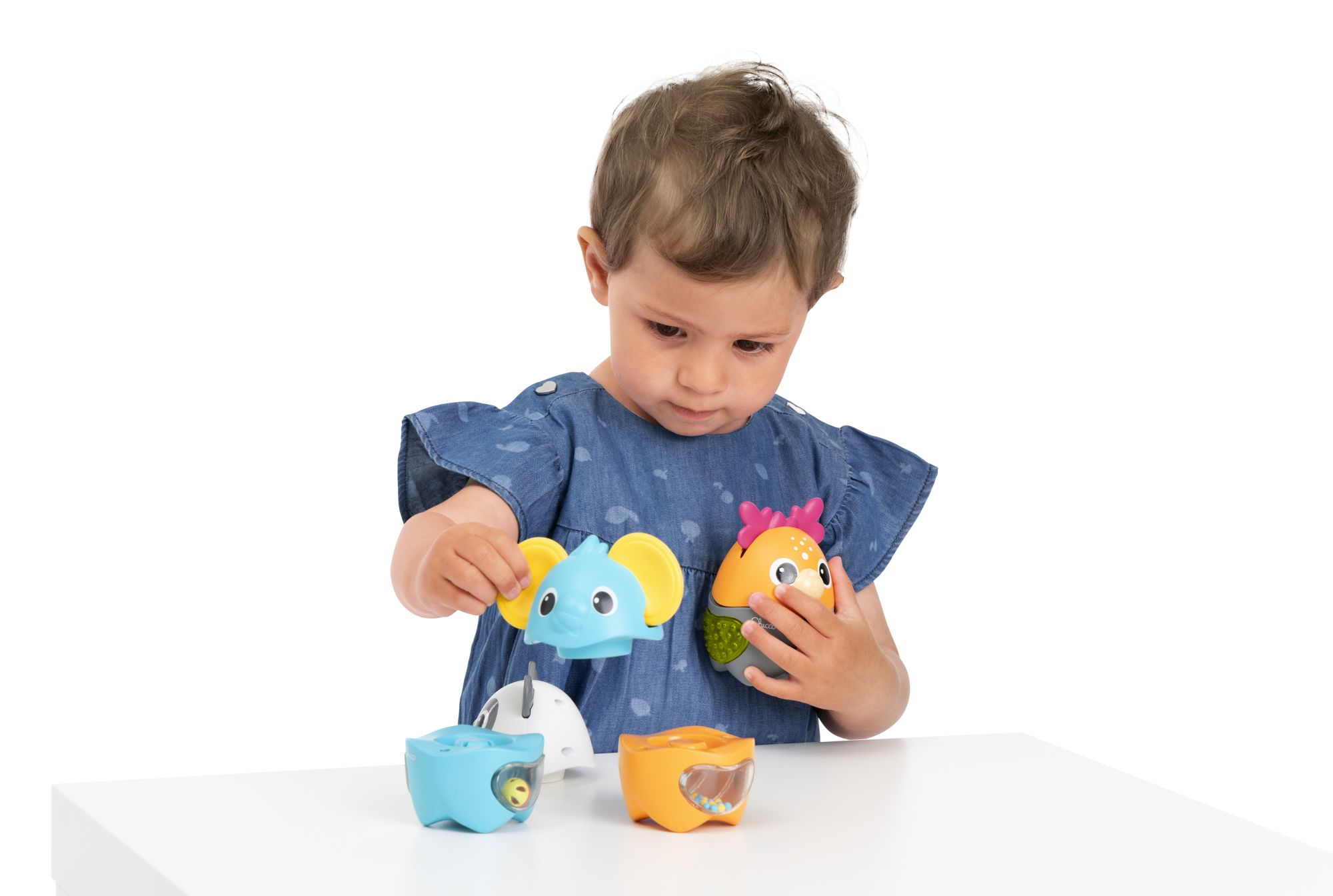 Игрушка Chicco пирамидка Весёлые животные 3в1 - фото 9