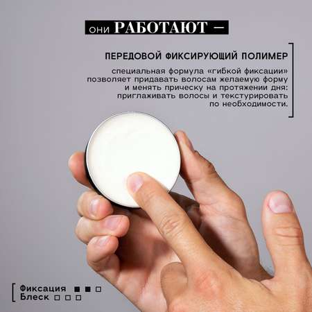 Матовая паста BEAUTIFIC TEXTURIZER для укладки волос усов и бороды средняя фиксация 55мл