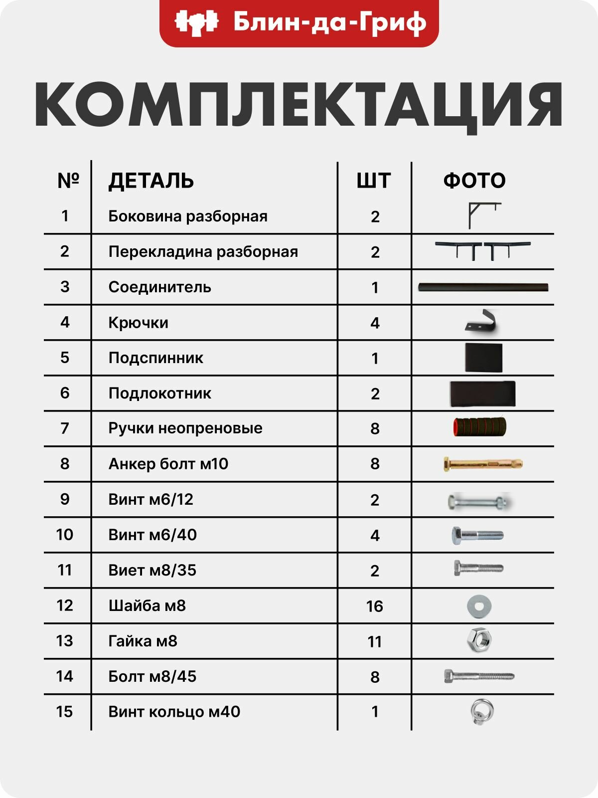 Спортивный турник БлинДаГриф 3в1 - фото 7