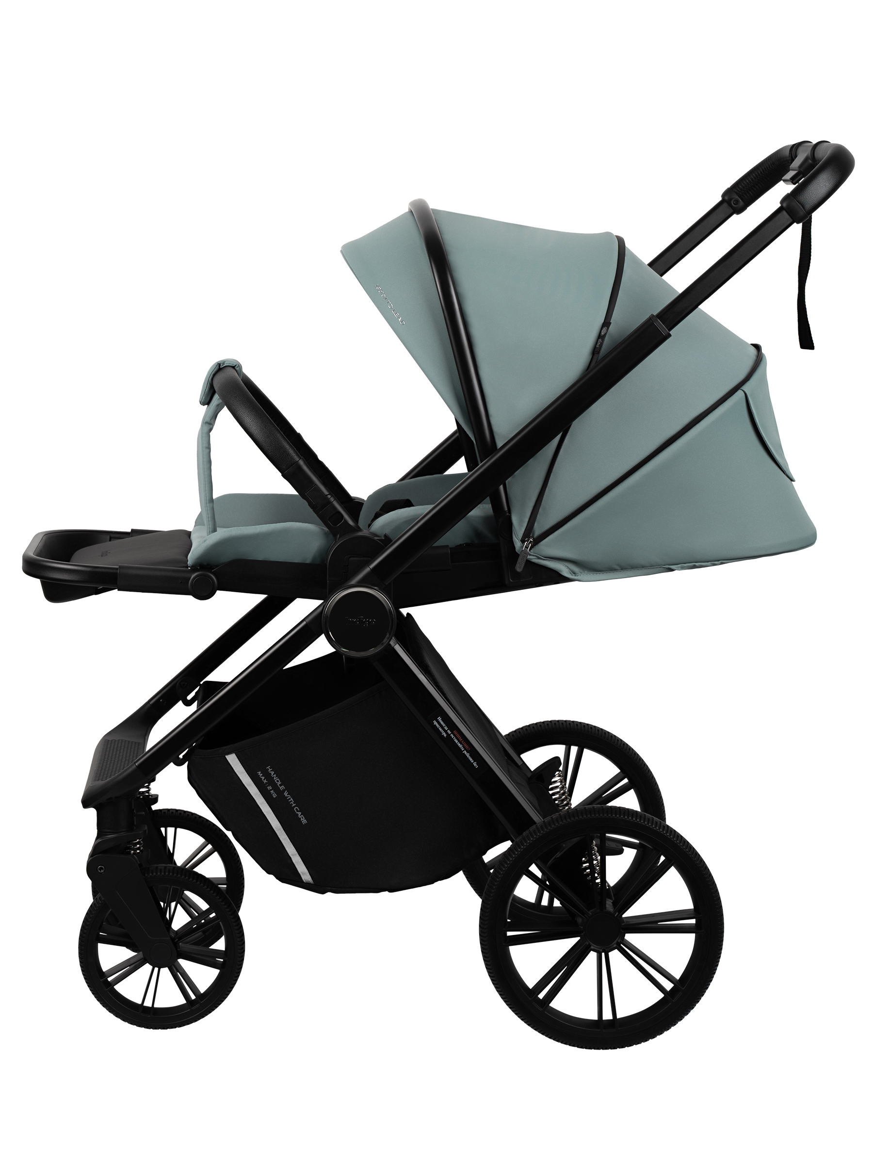 Коляска 2в1 Indigo Sting зеленый - фото 10