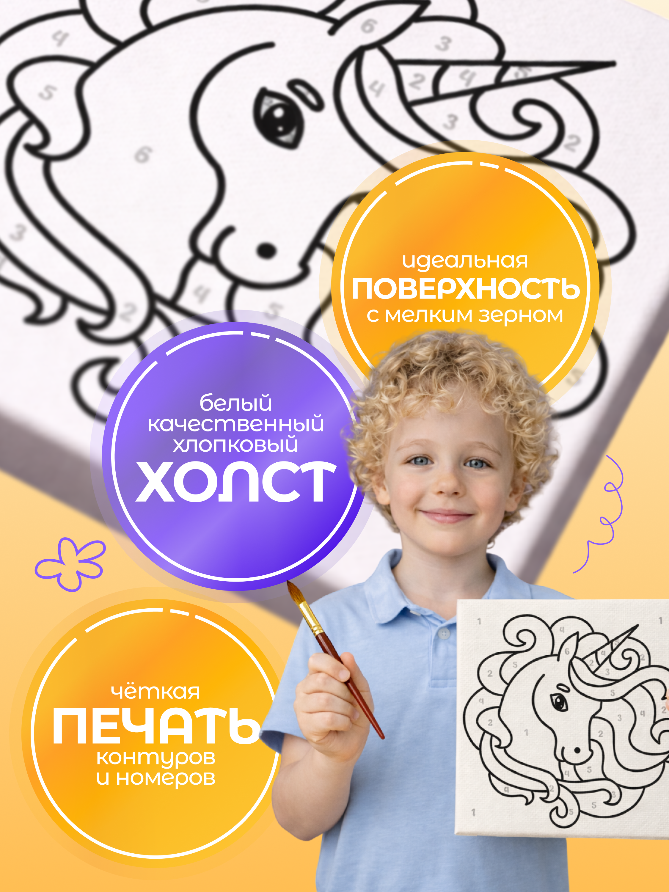 Картина по номерам Magic Stories Портрет единорога - фото 3