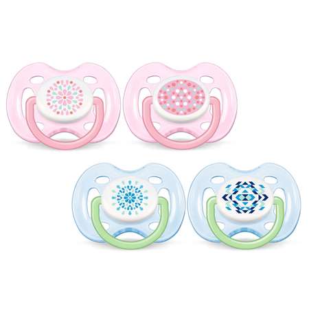 Пустышка Philips Avent силикон от 0 мес. 2 шт. в ассортименте