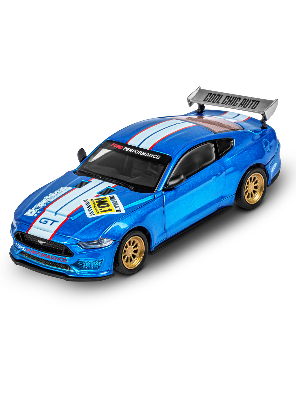 Автомобиль АВТОпанорама Ford Mustang Сборная модель 1:42 JB1251726 - фото 17