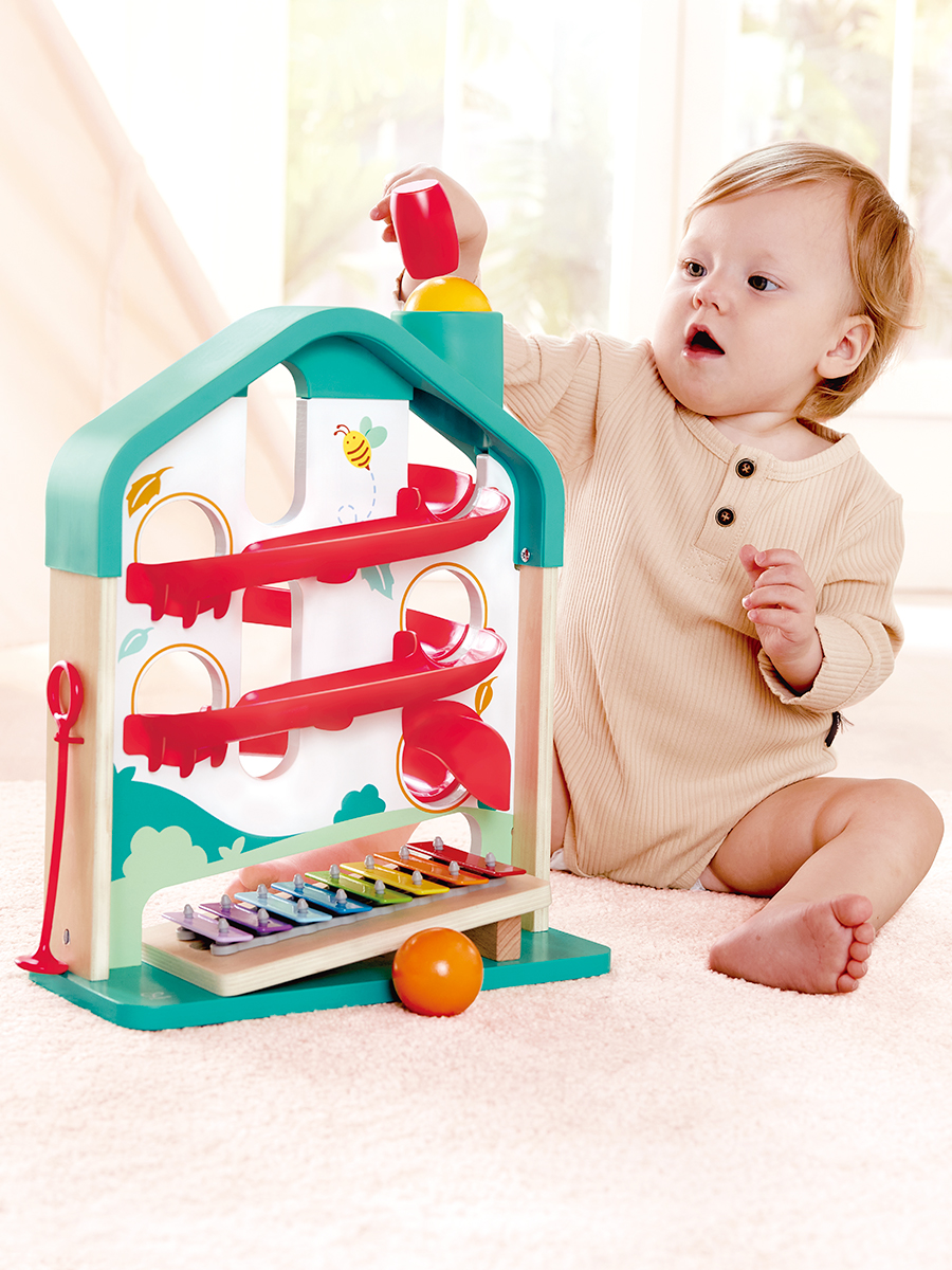 Игрушка музыкальная Hape Домик ксилофон - фото 3