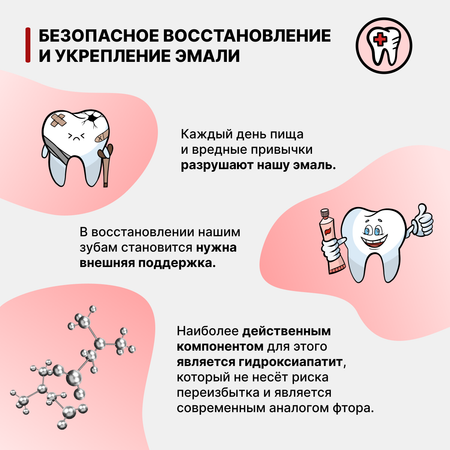 Зубной гель LocoSmile без фтора клубника