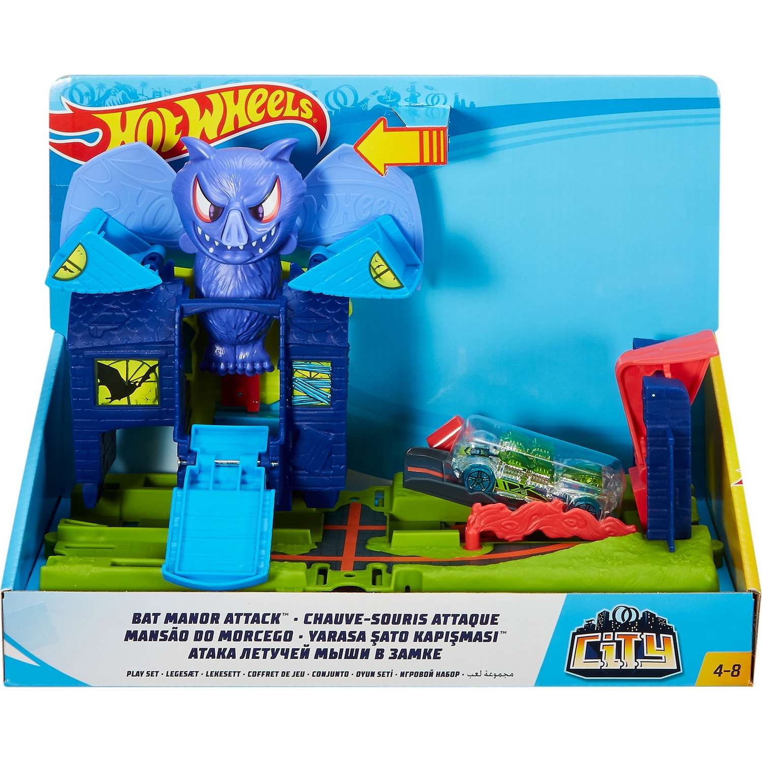 Трек Hot Wheels Сити с монстрами-злодеями в ассортименте FNB05 - фото 19