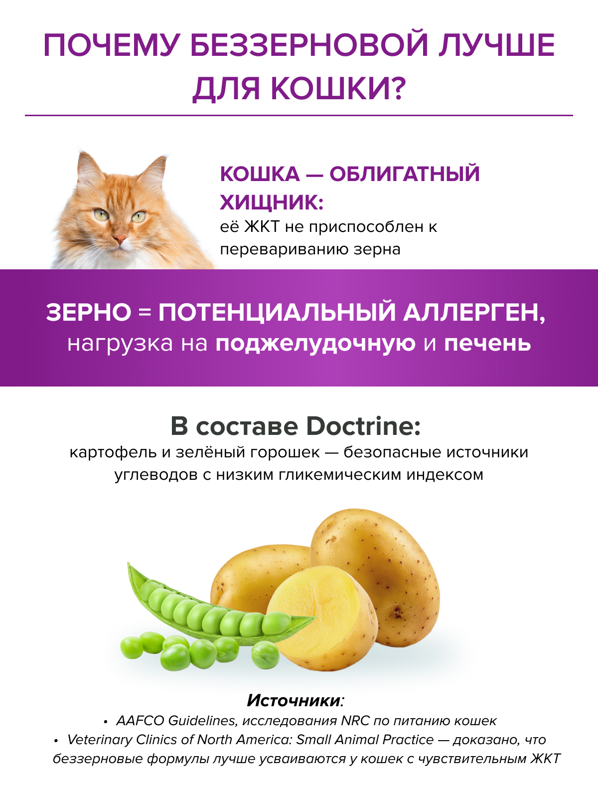 Корм для кошек DOCTRINE сухой для чувствительного пищеварения с индейкой и кроликом 800 г - фото 6